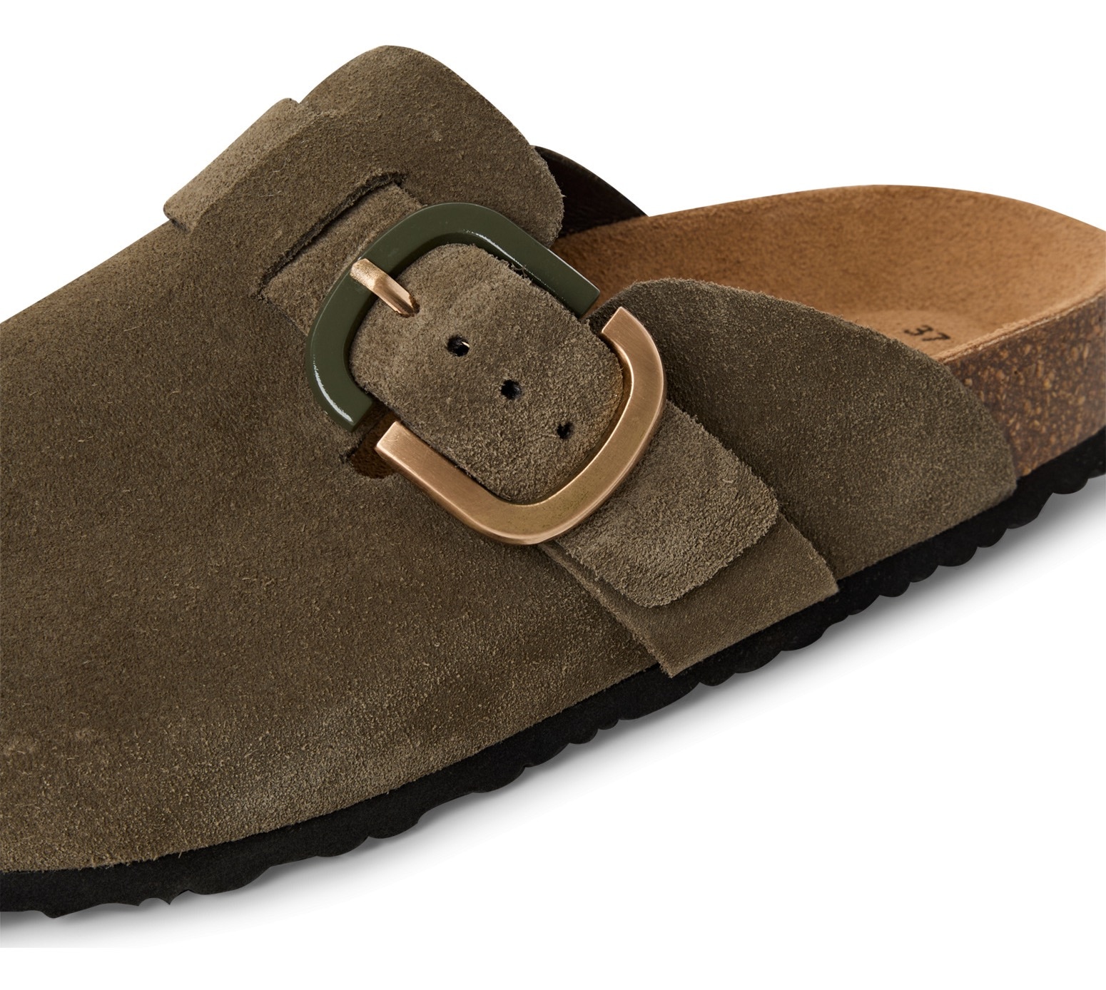Tamaris Clog, Hausschuh, Schupfschuh, Bequemschuh mit verstellbarer Schnalle