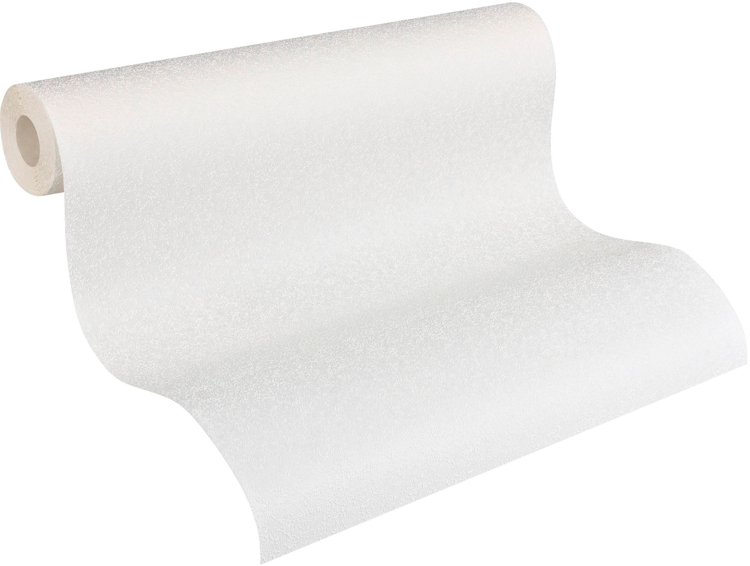 A.S. Création Vliestapete »Meistervlies« einfarbig | uni | unifarben leicht strukturiert Tapete einfarbig Überstreichbar Tapeten Wohnzimmer Schlafzimmer Design