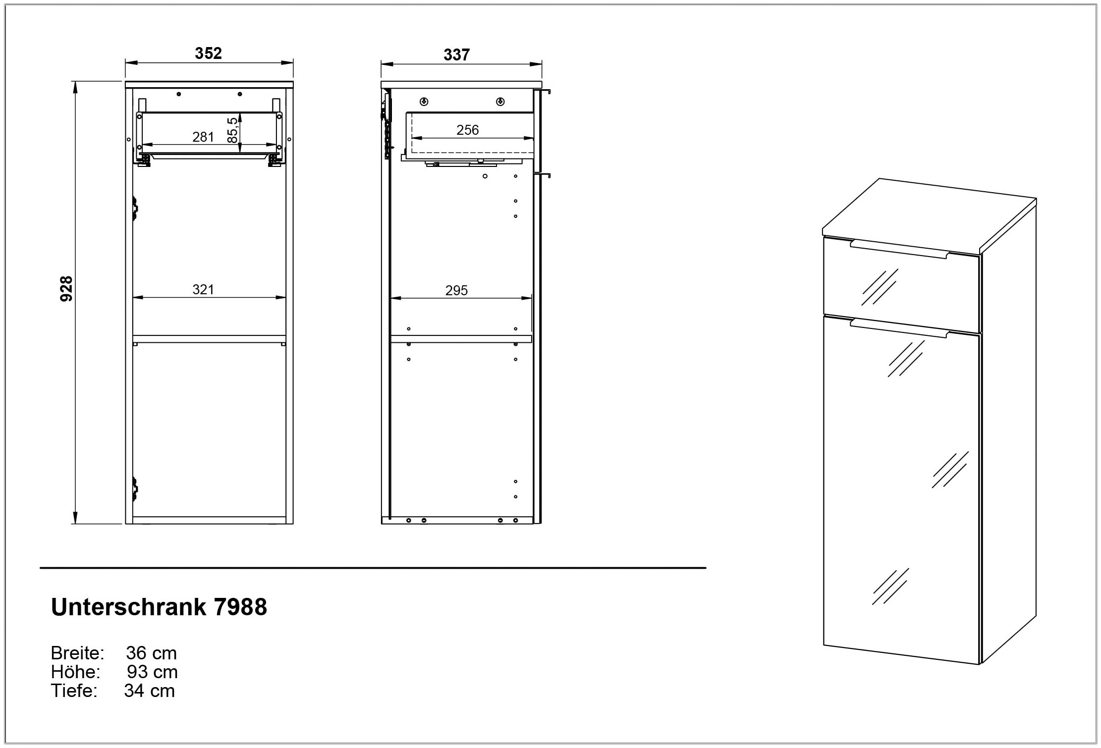 GERMANIA Badmöbel-Set »Oakland«, (4 St.), inkl. WT-Unterschrank, Spiegelschrank, Schrank und Regal