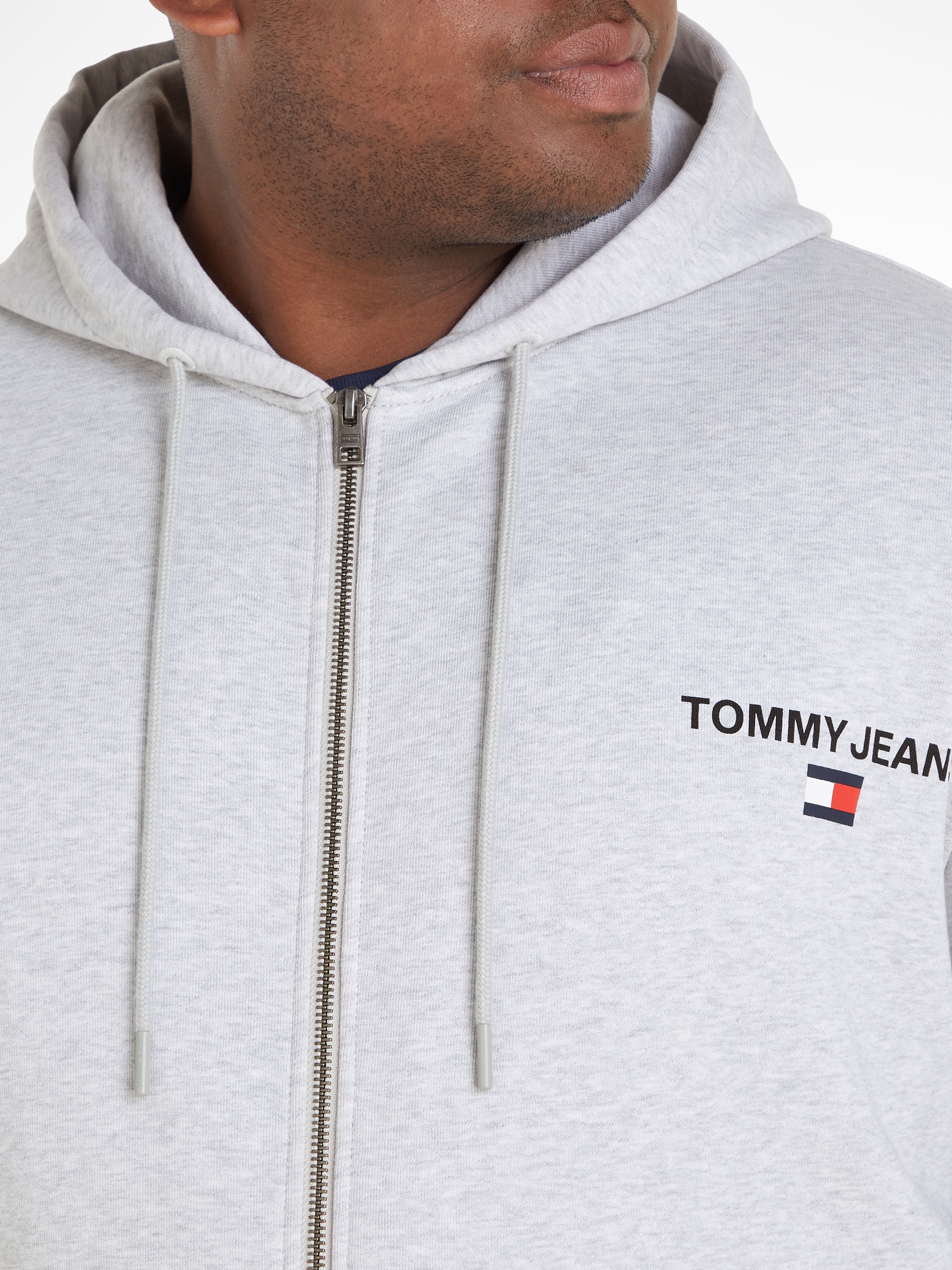 Kapuzensweatjacke HOOD« ENTRY ZIP-THRU PLUS ▷ BAUR REG | Plus Tommy bestellen Jeans »TJM
