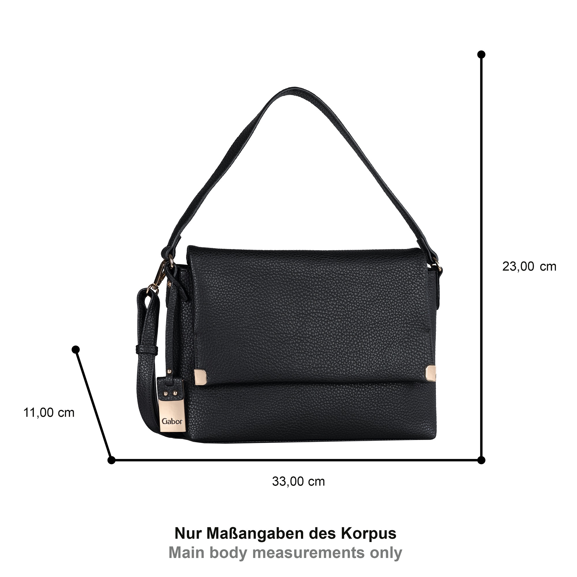 Gabor Umhängetasche "Gela" weiches Kunstleder mit elegantem Schultergurt au günstig online kaufen