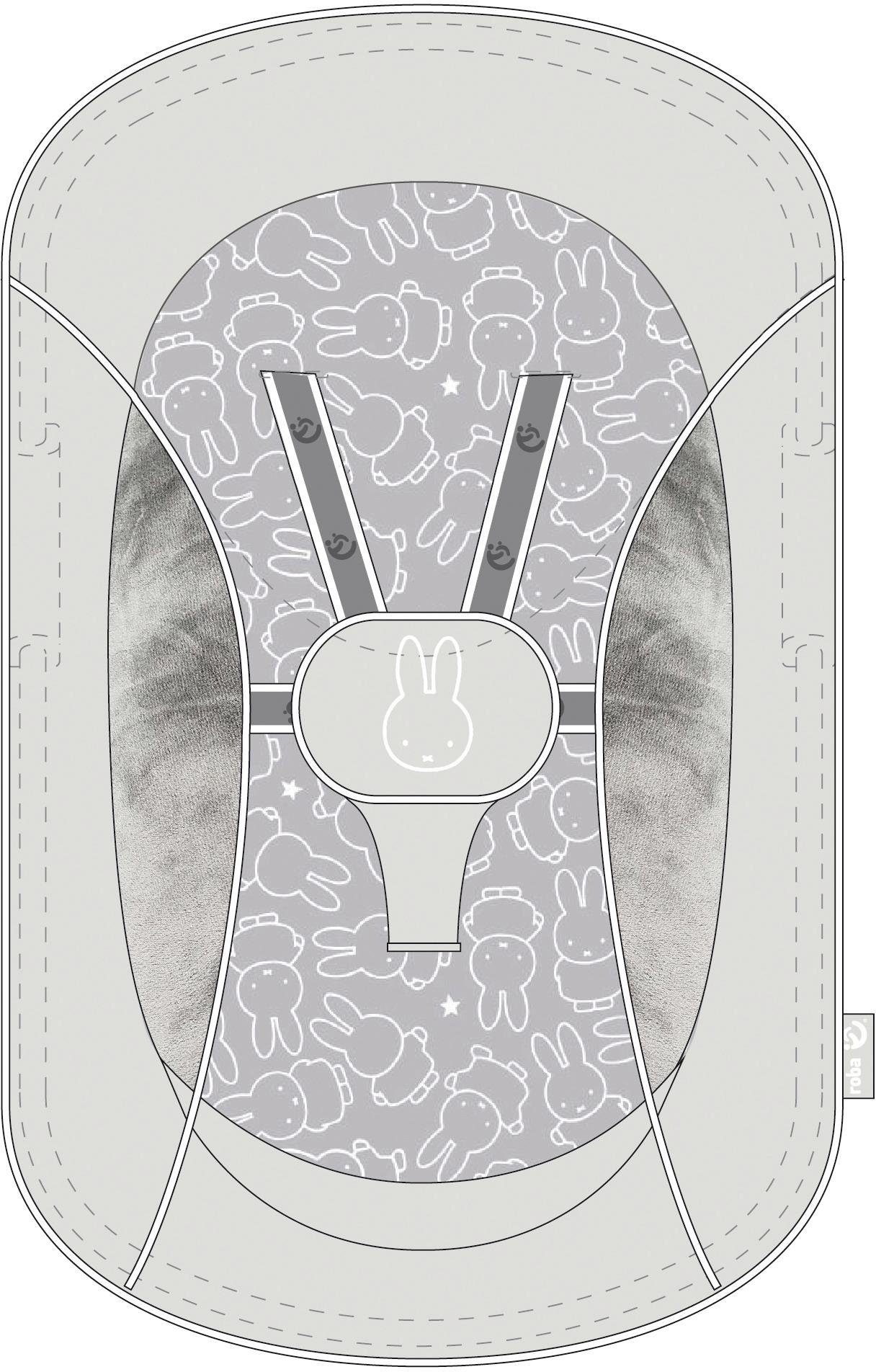 roba® Hochstuhl »Treppenhochstuhl 2-in-1 Set miffy®, Born Up«, mit Neugeborenen-Aufsatz