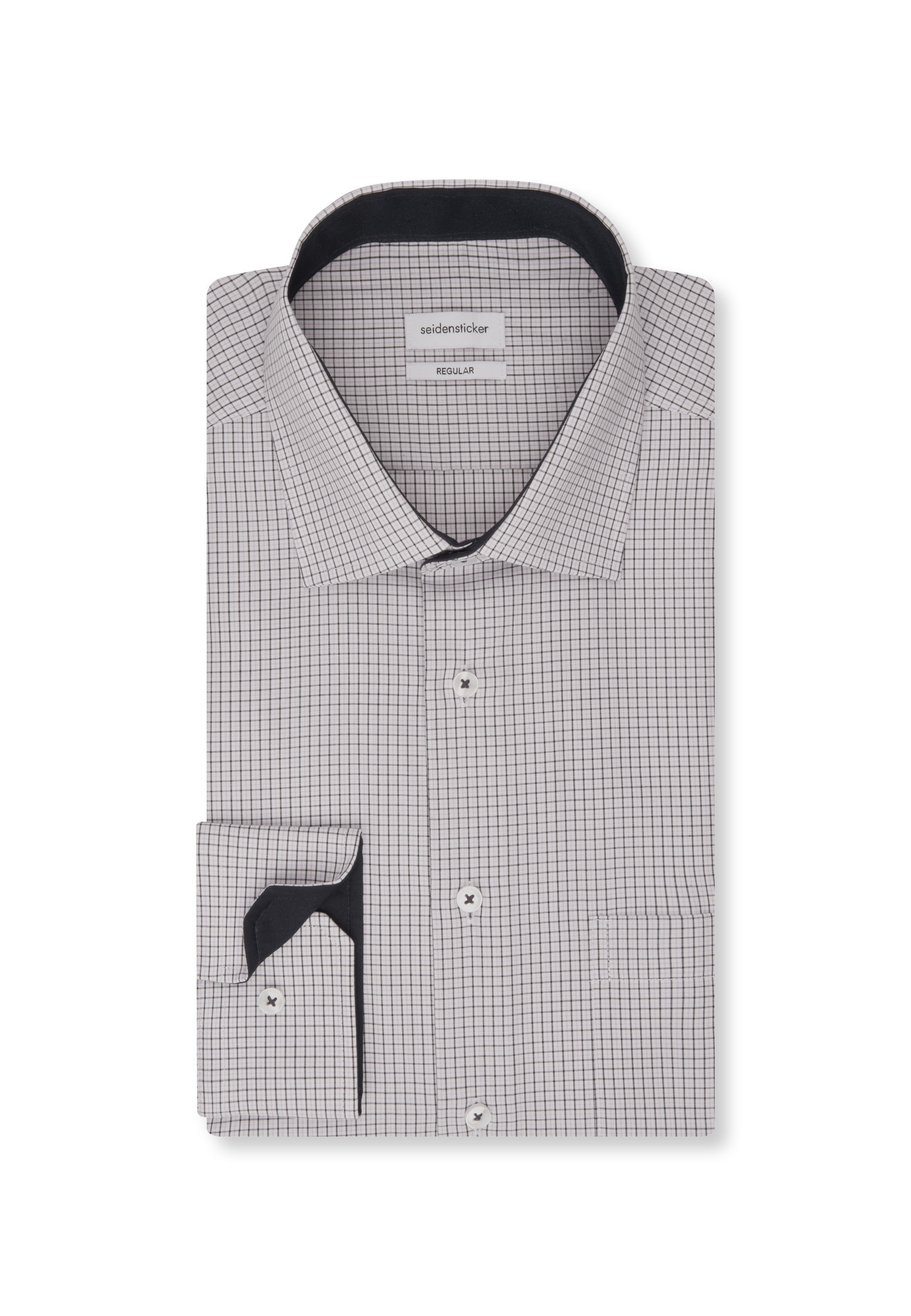 seidensticker Businesshemd »Regular« Regular Langarm Kentkragen Karo