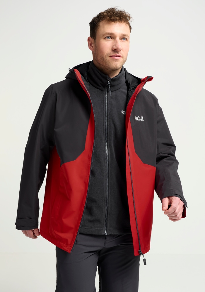 Jack Wolfskin 3-in-1-Funktionsjacke »STONETRAIL 3IN1 JKT M« für Sportmode und Outdoormode, sportlicher Stil