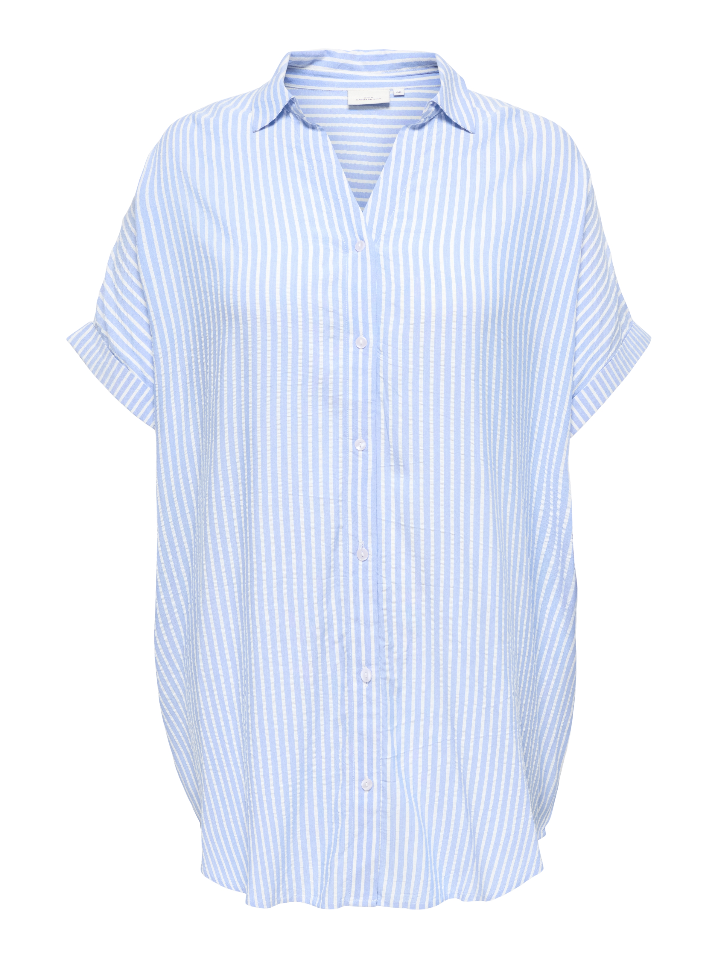 ONLY CARMAKOMA Longbluse "CARPENNA SS LOOSE SHIRT WVN" Viskose, loose fit