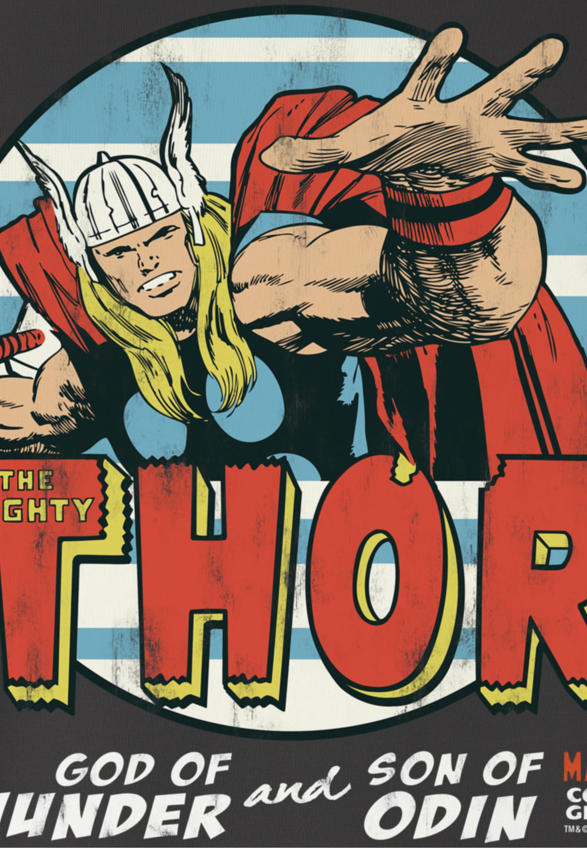 LOGOSHIRT T-Shirt »Thor - Marvel«, mit coolem Superhelden-Frontprint