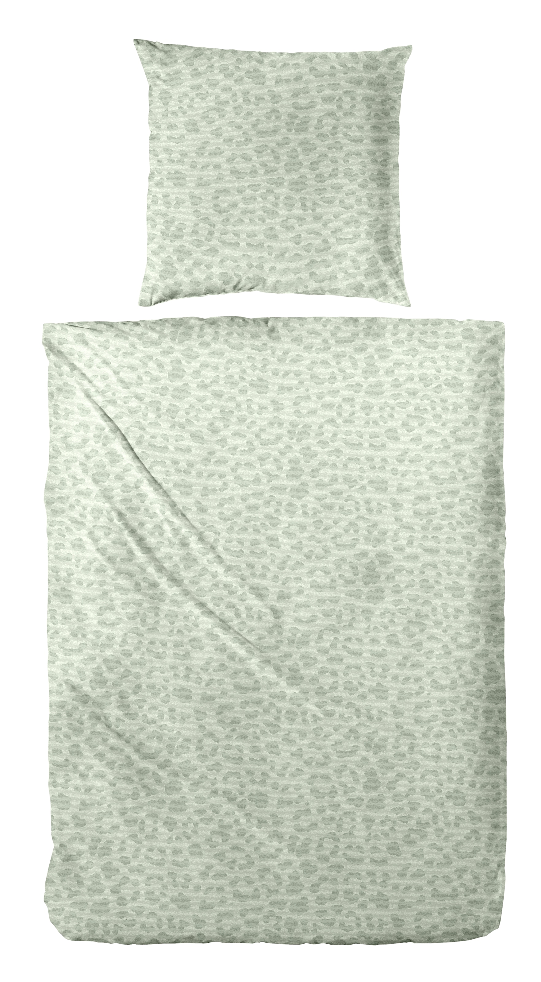 Bettwäsche PRIMERA, grün, Renforcé, Obermaterial: 100% Baumwolle, Bettwäsche, "Renforce-Bettwäsche Leo"