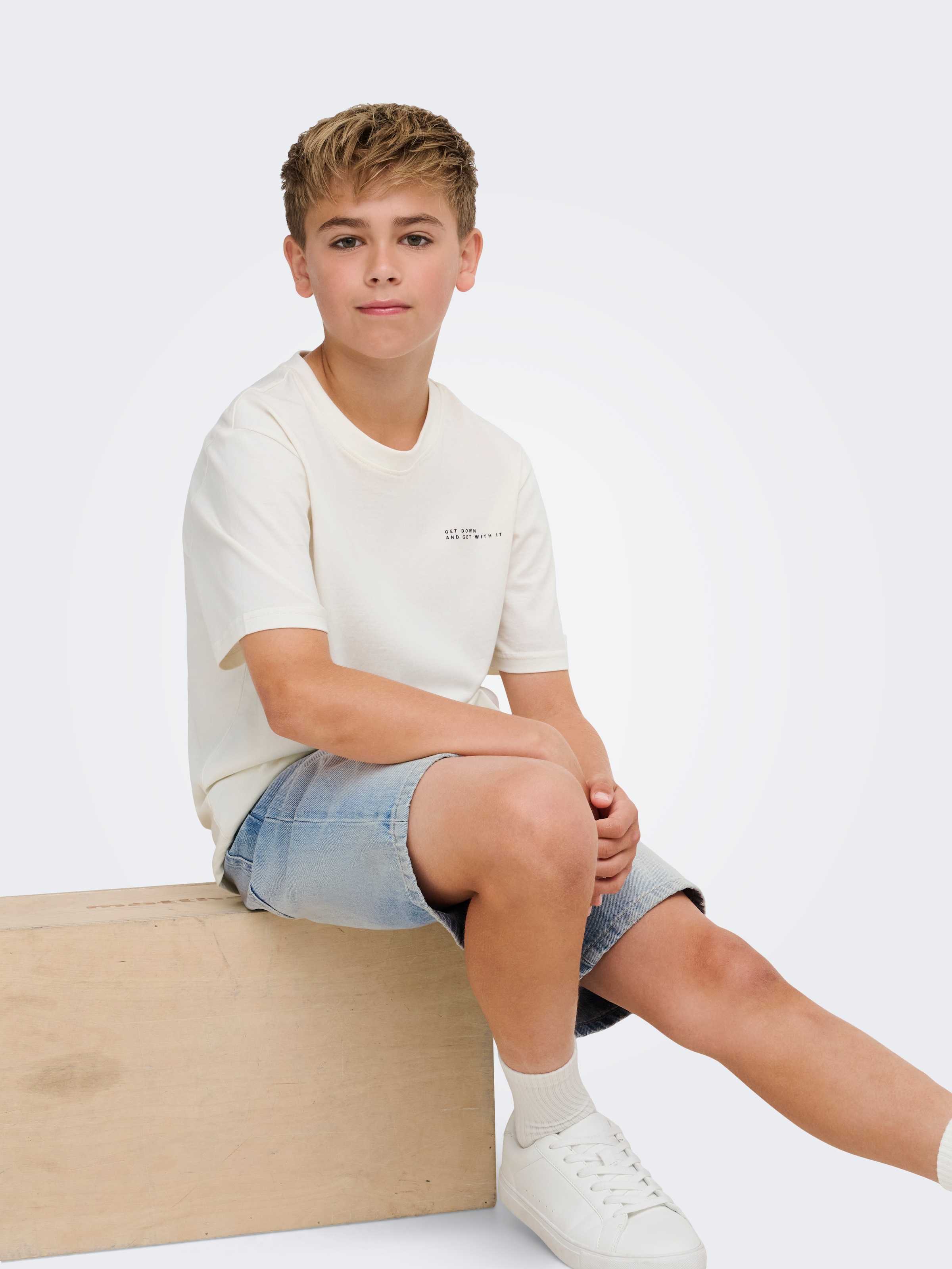 ONLY & SONS junior Jeansbermudas »OSJFADE LB TINTED 6963 TAI DNM SHORTS« Baumwolle