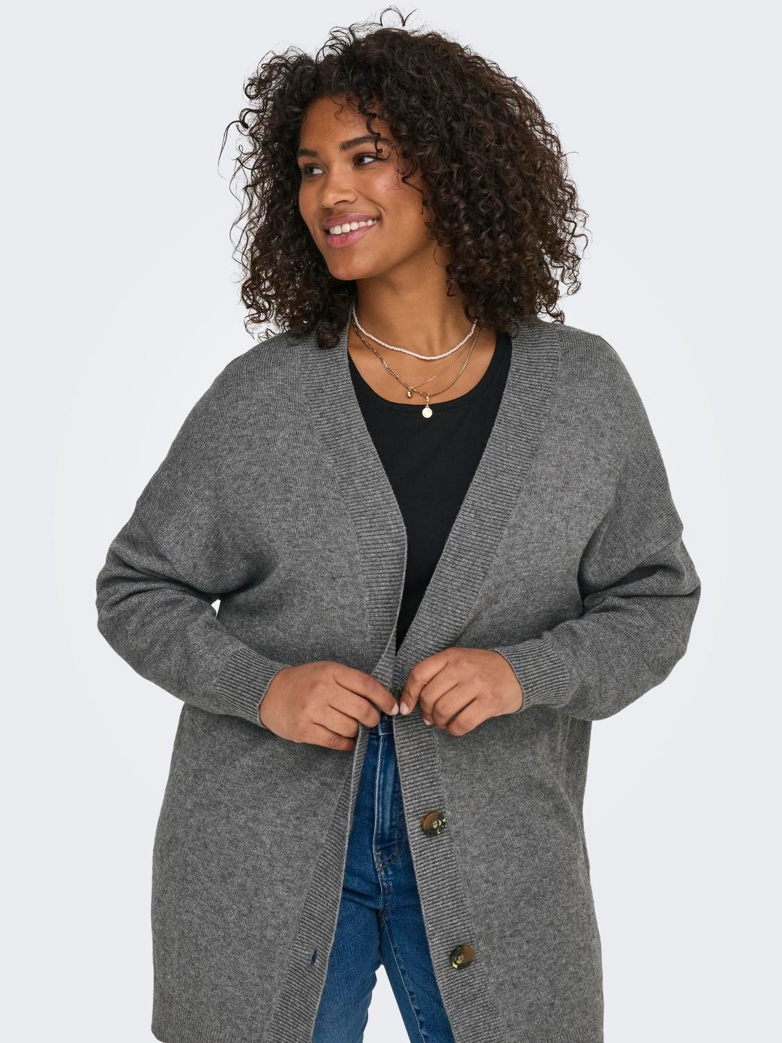 ONLY CARMAKOMA Strickjacke CARESLY LS BUTTON CARDIGAN KNT NOOS günstig online kaufen