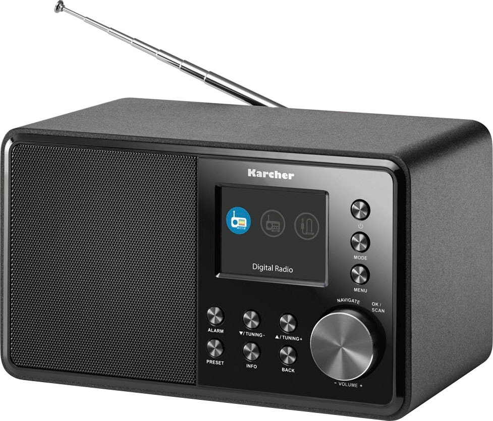 Digitalradio 3 »DAB Karcher BAUR RDS-UKW W) (Digitalradio 3000«, (DAB+)-FM-Tuner RDS mit (DAB+) | mit