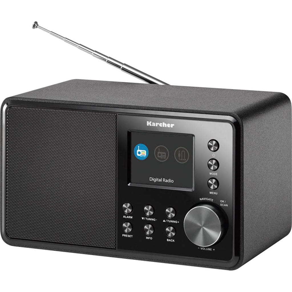 Karcher Digitalradio (DAB+) »DAB 3000«, (Digitalradio (DAB+)-FM-Tuner mit RDS-UKW mit RDS 3 W)