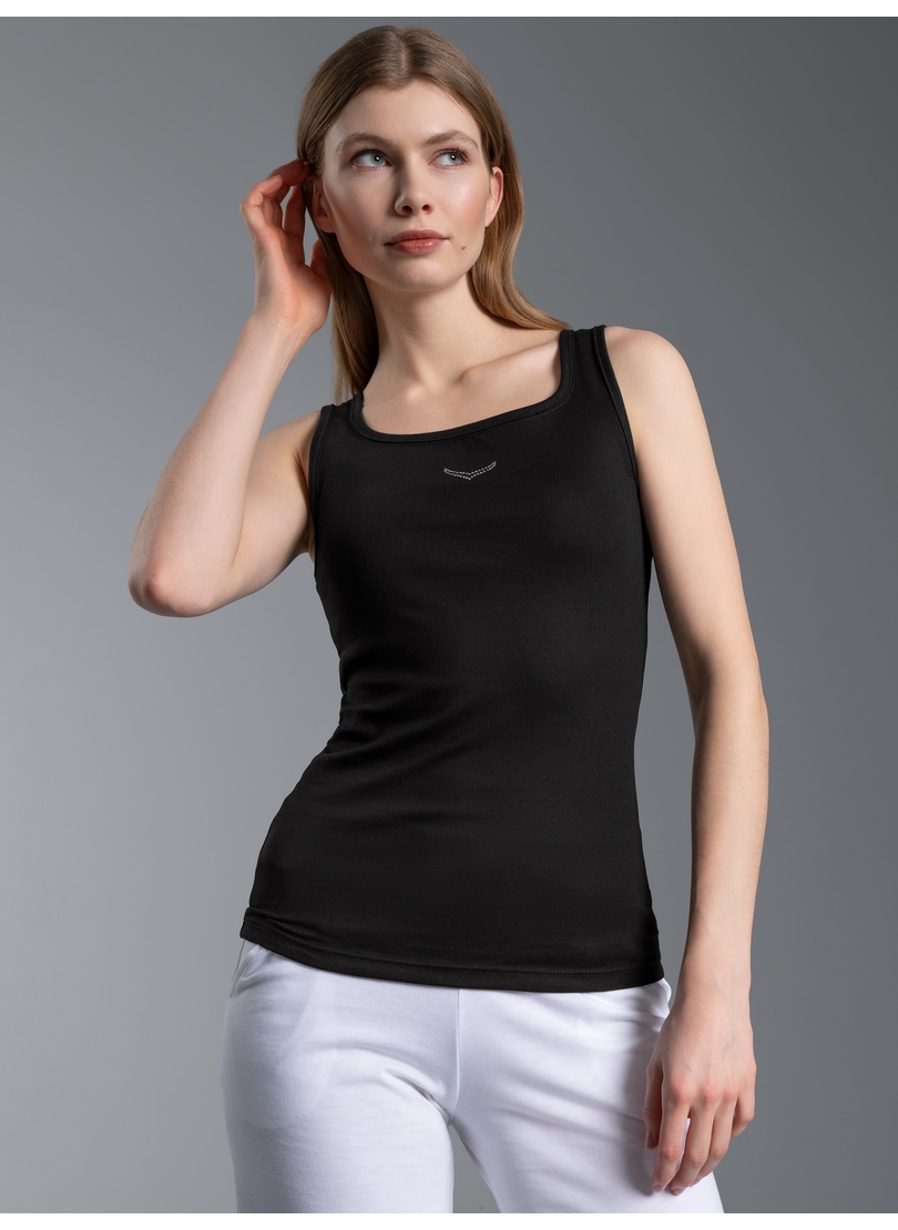 Trigema Tanktop "TRIGEMA Trägershirt mit Kristallsteinen" 1 Stk. günstig online kaufen