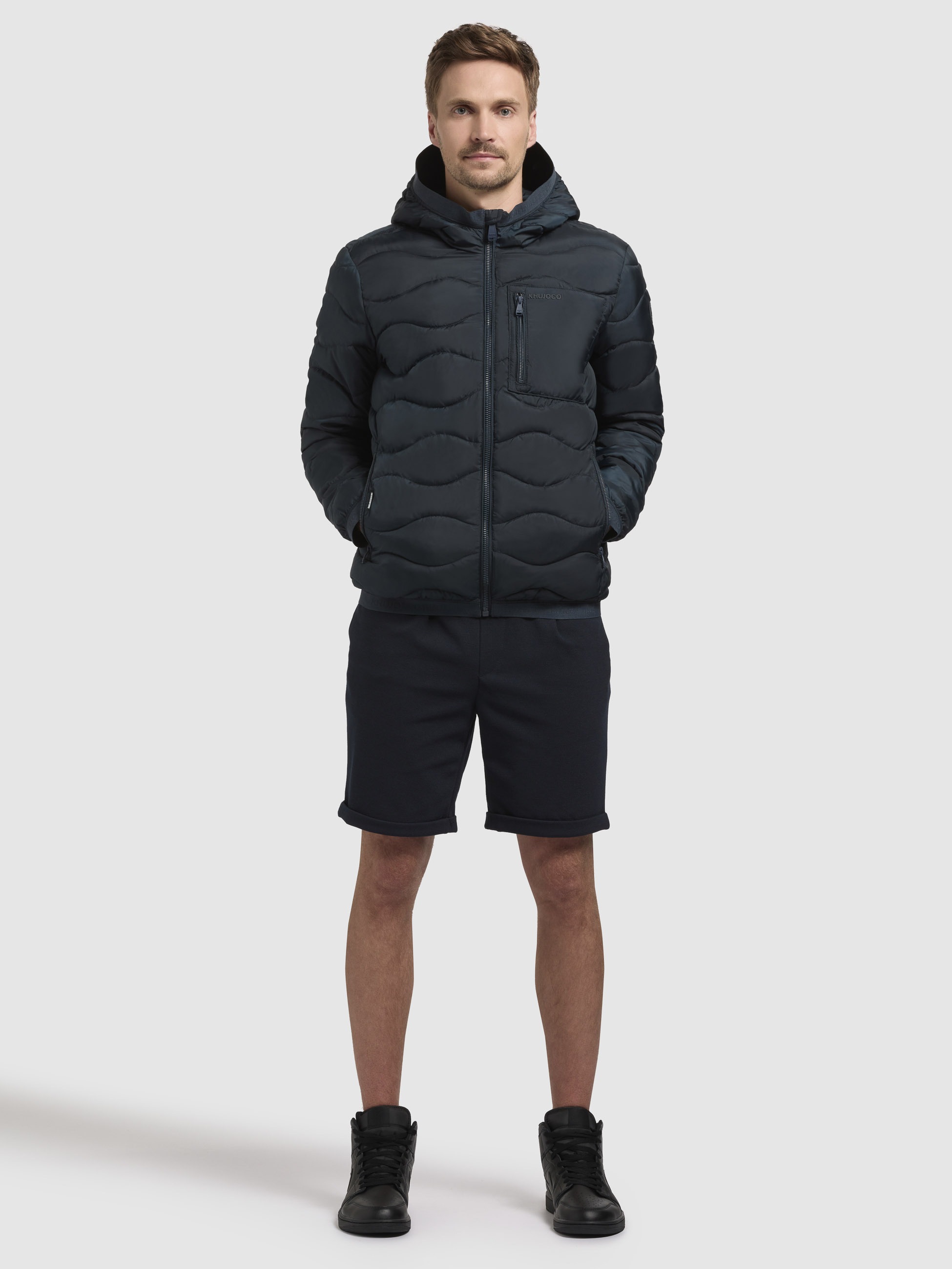khujo Steppjacke »OMER«, mit Kapuze