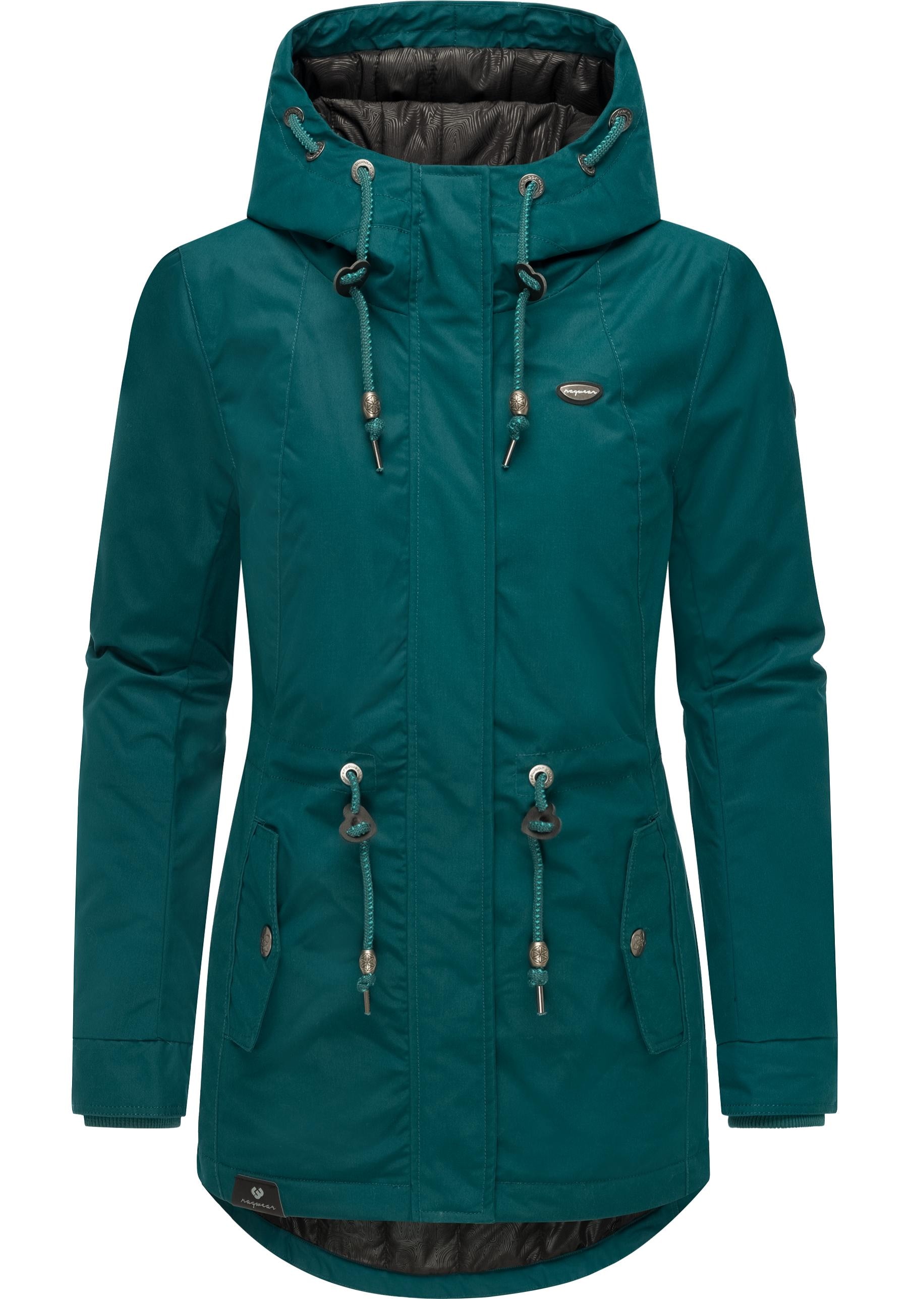 Ragwear Winterjacke »Monadis Black Label«, mit Kapuze, stylischer Winterparka für die kalte Jahreszeit