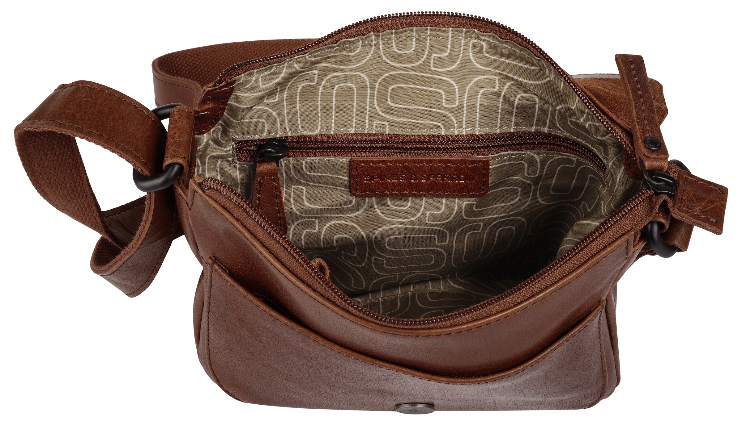 Spikes & Sparrow Umhängetasche »SPIKES & SPARROW Damen echt Leder« echt Leder