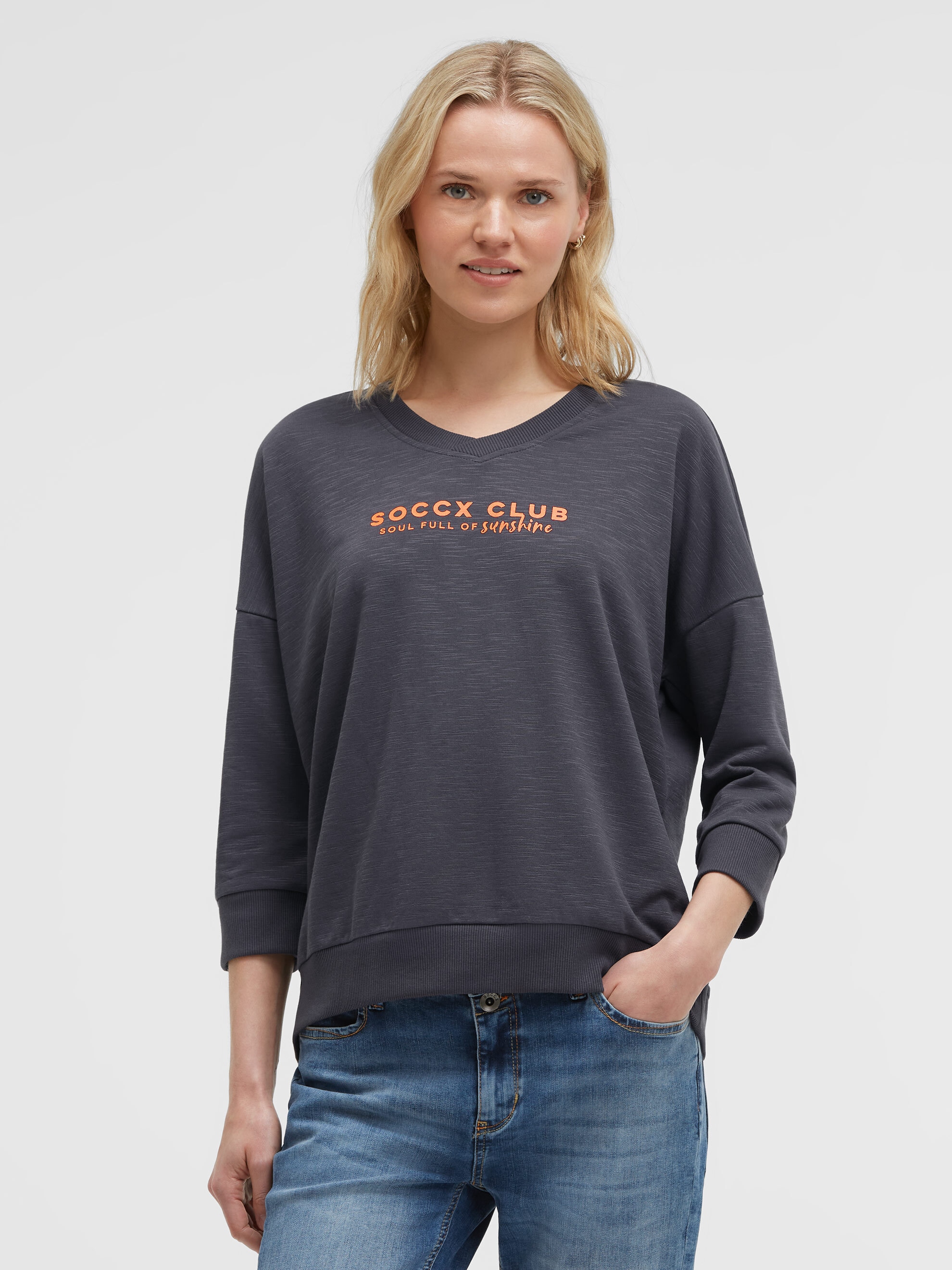 SOCCX Sweater , mit überschnittener Schulter
