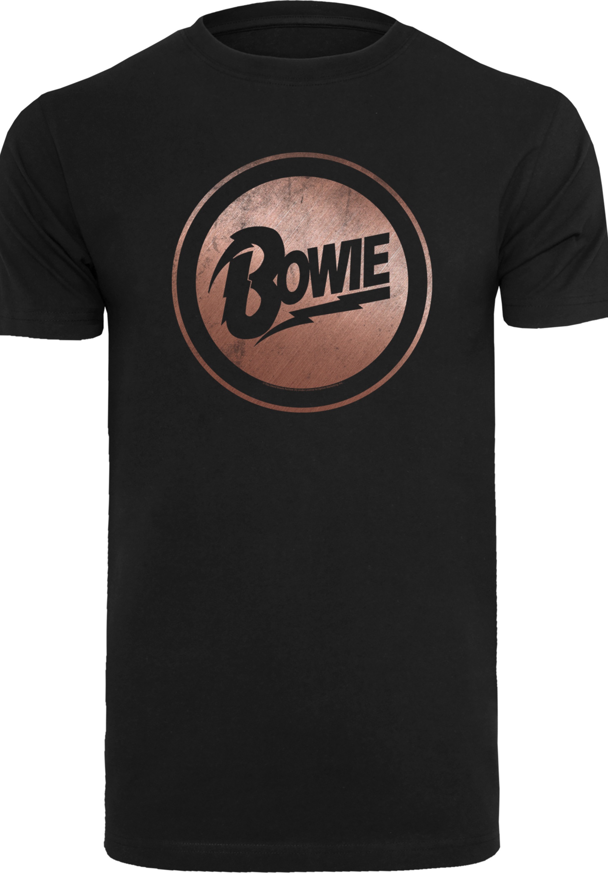 F4NT4STIC T-Shirt »David Bowie Rose Gold Circle«, Print