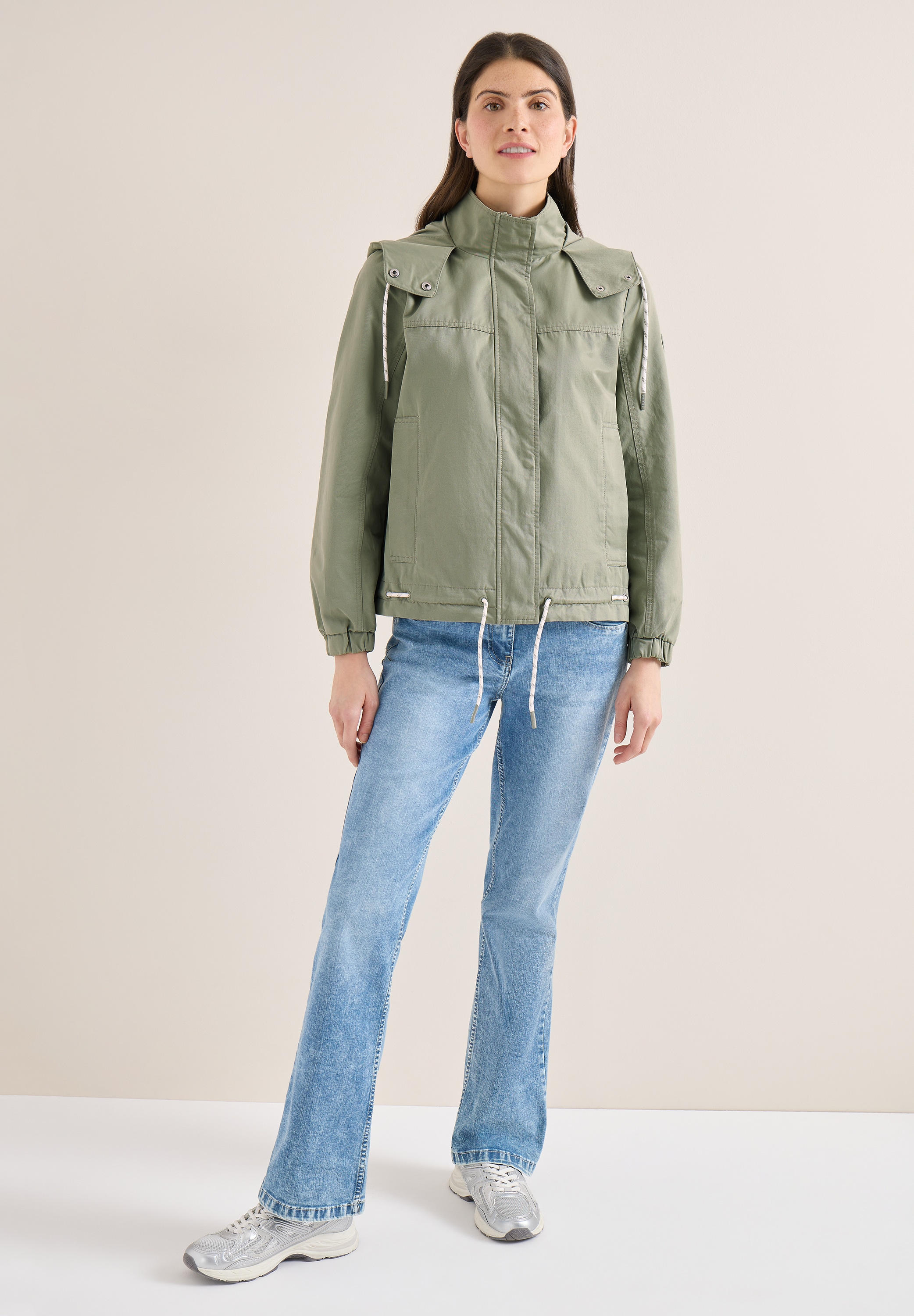 Cecil Outdoorjacke mit Kapuze im Hoodie-Style