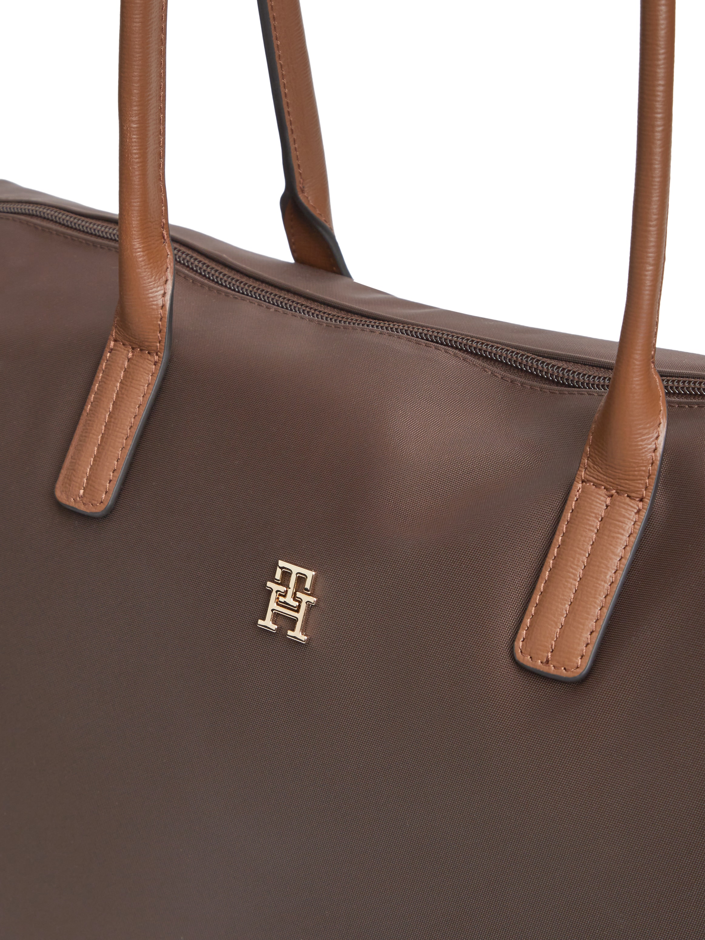 Tommy Hilfiger Handtasche »POPETTE MAXI TOTE« Damen Schultertasche mit TH-Logoemblem