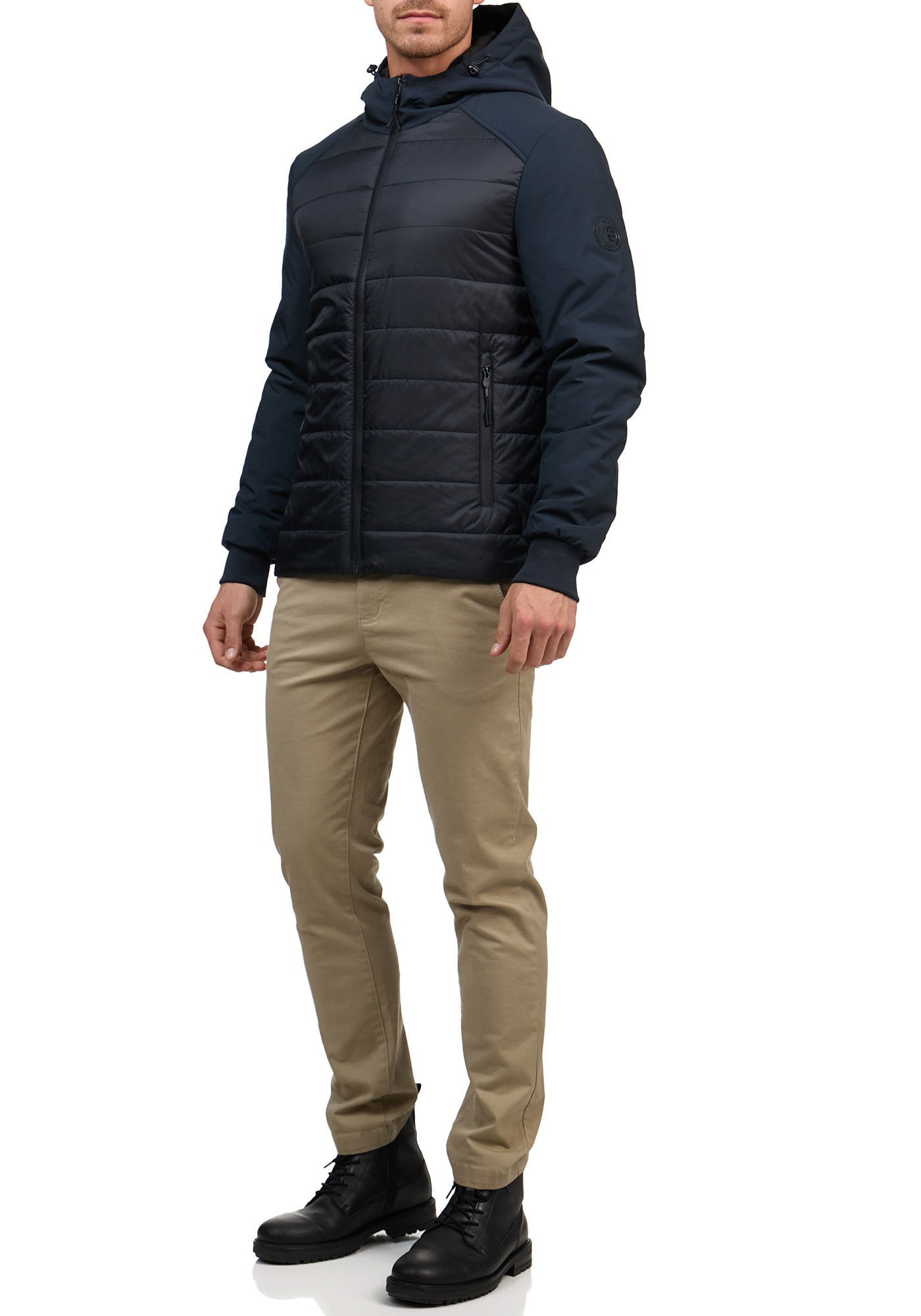 Indicode Steppjacke »INNoqual«, mit Kapuze