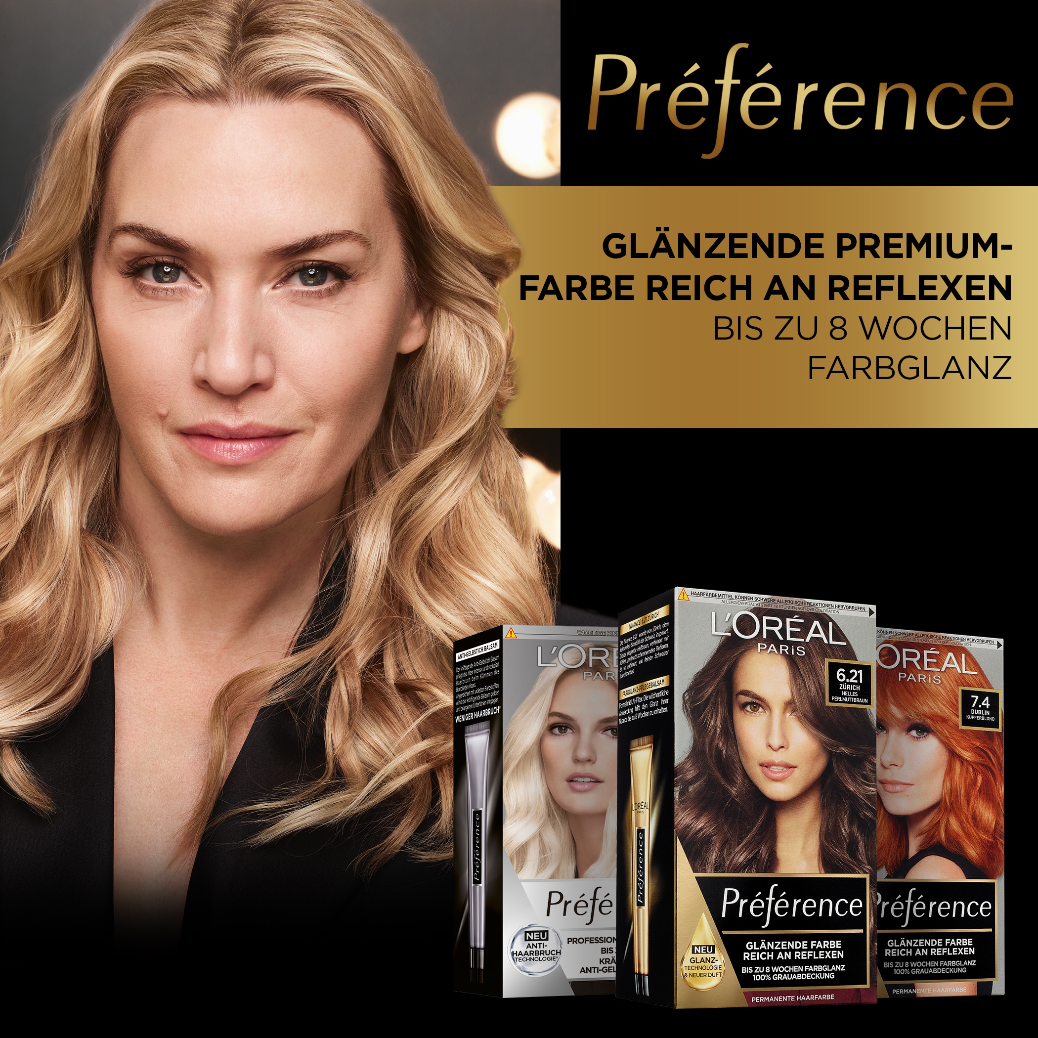 L'ORÉAL PARIS Coloration »Préférence«, (Packung, 3 tlg.), mit pflegender Formel