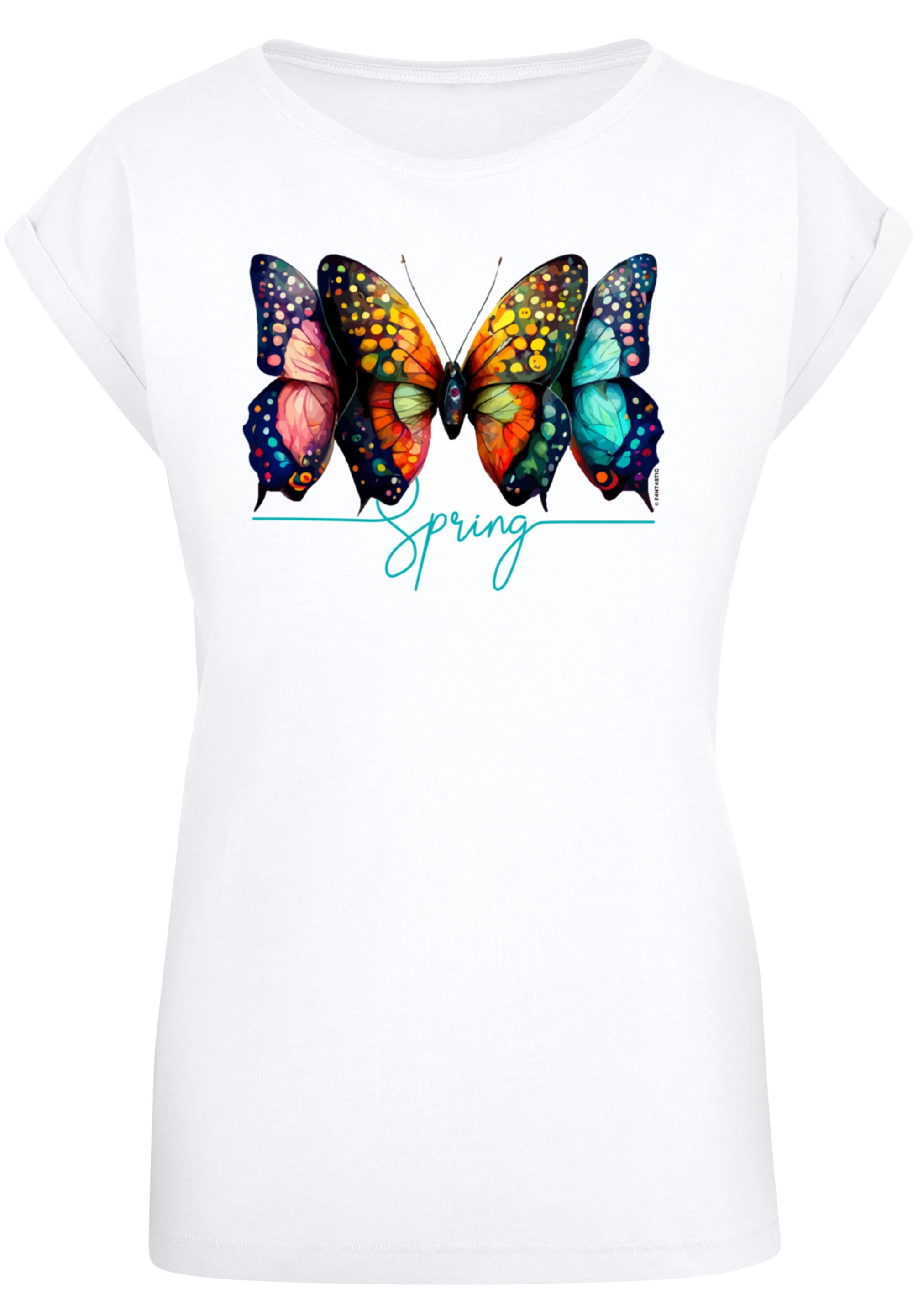 F4NT4STIC T-Shirt »Schmetterling Illusion« Print