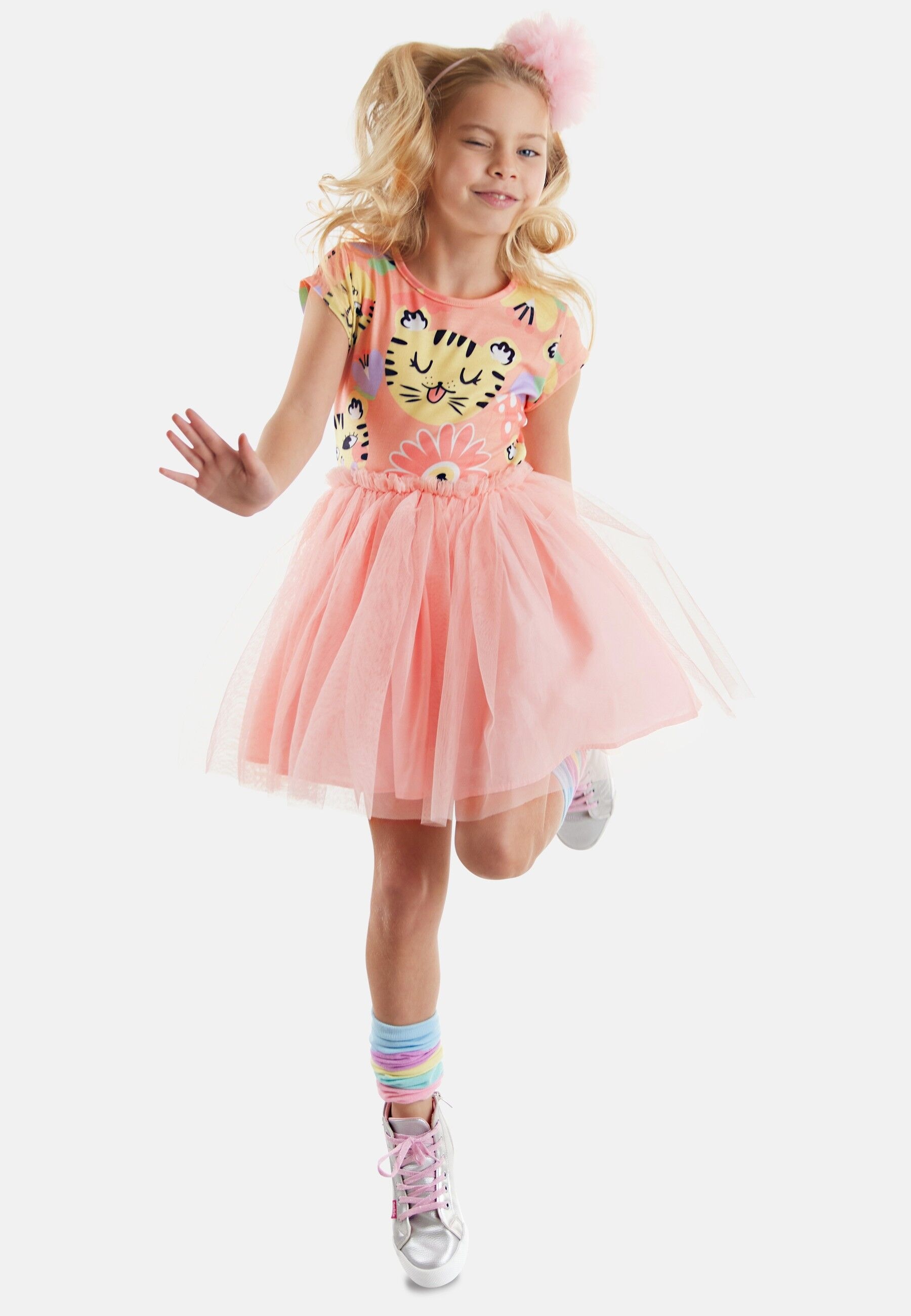 Shirtkleid »Leo Tutu «, mit Allover Leo- und Blumenprint