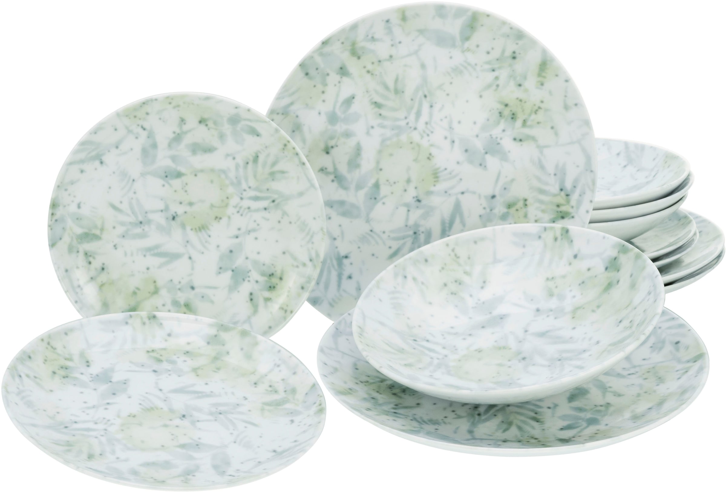 CreaTable Teller-Set "Geschirr-Set Home - Tropical" Service, im Used-und Vi günstig online kaufen