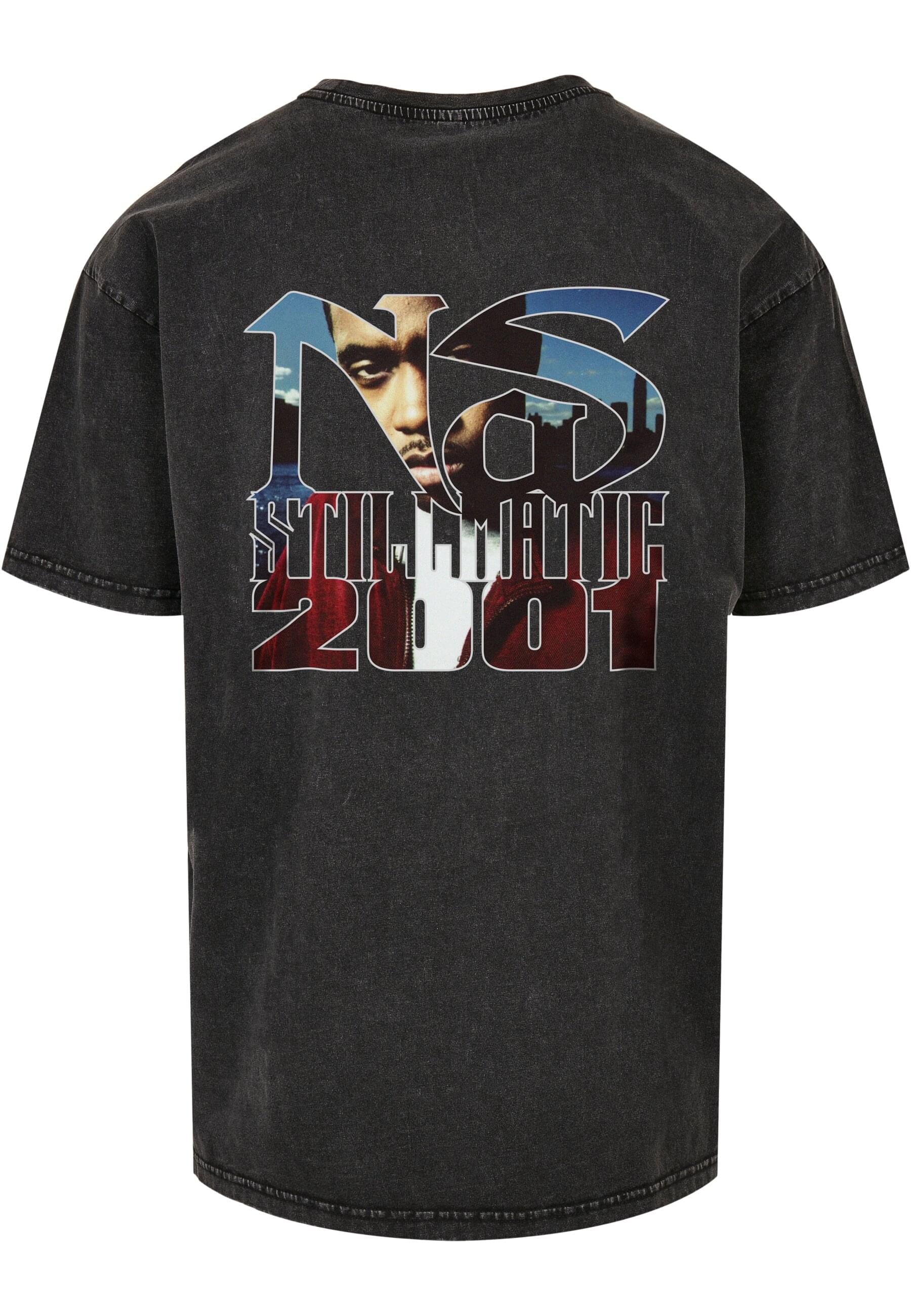 MisterTee T-Shirt »MisterTee Herren Nas Stillmatic Acid Washed Oversize Tee«, (1 tlg.)