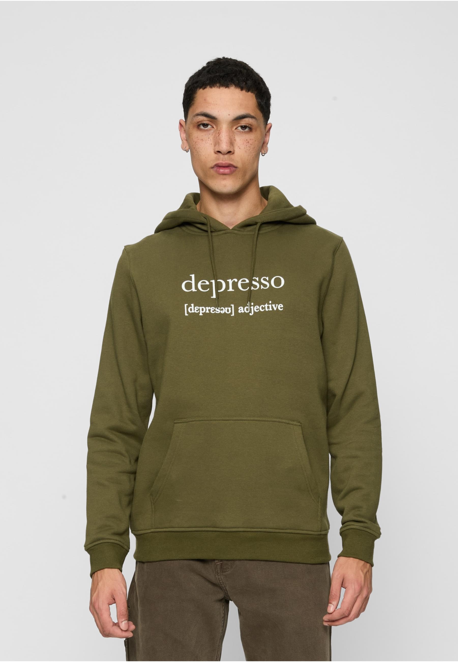 MisterTee Sweatshirt »MisterTee Herren Depresso Hoody«, (1 tlg.)