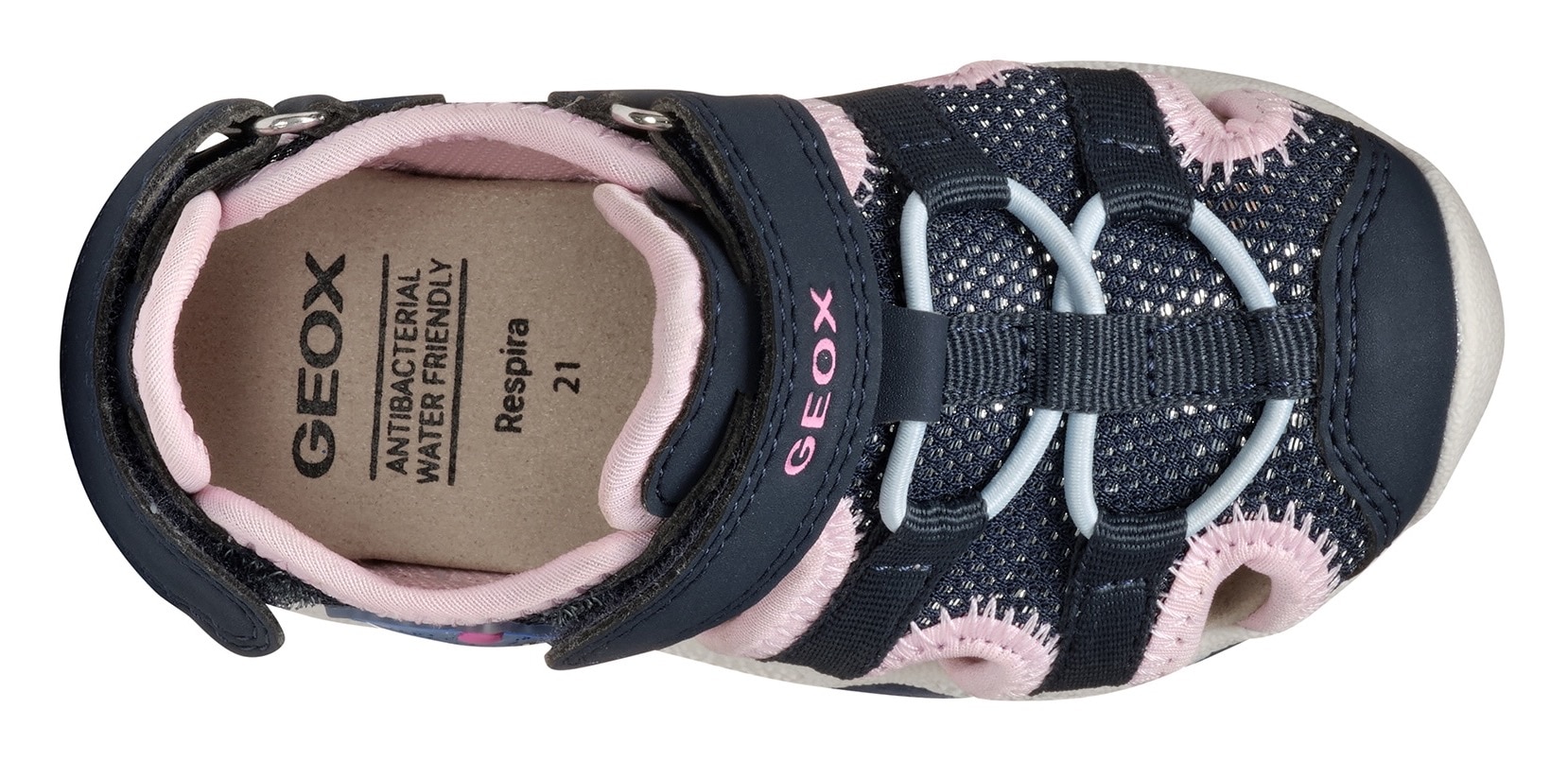 Geox Lauflernschuh »B SANDAL MULTY GIRL«, Sommerschuh, Klettschuh für Laufanfänger