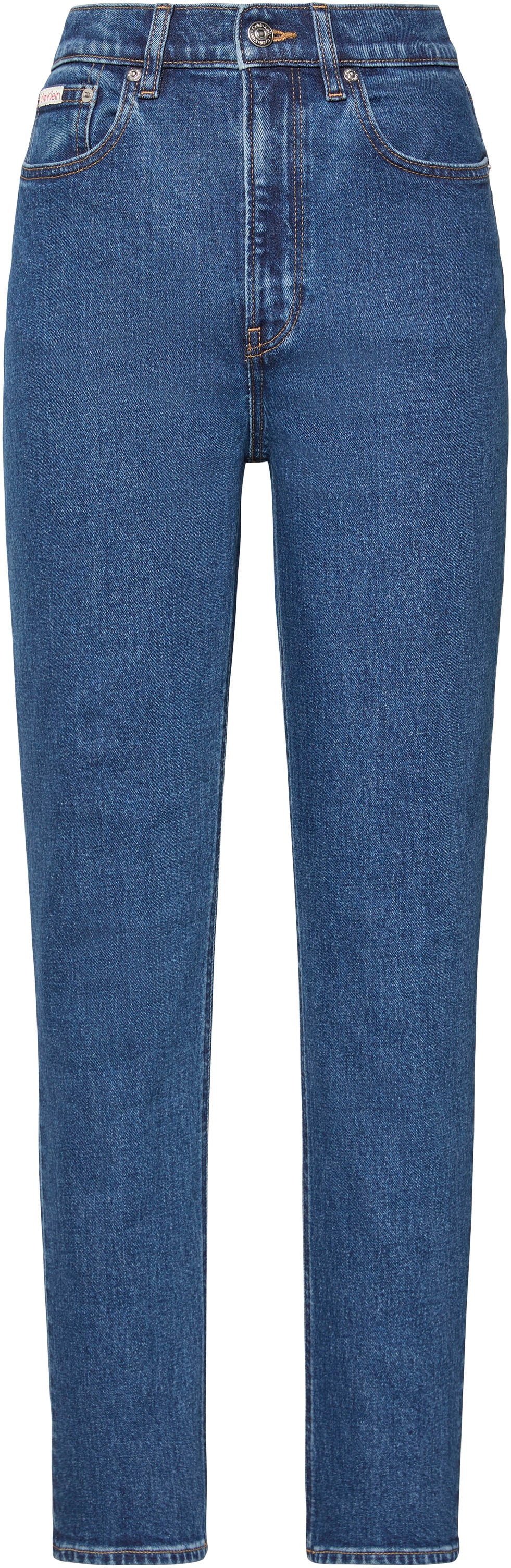 Calvin Klein Jeans Straight-Jeans "HGH RS STRGHT CK ESS" Mit Gürtelschlaufe günstig online kaufen