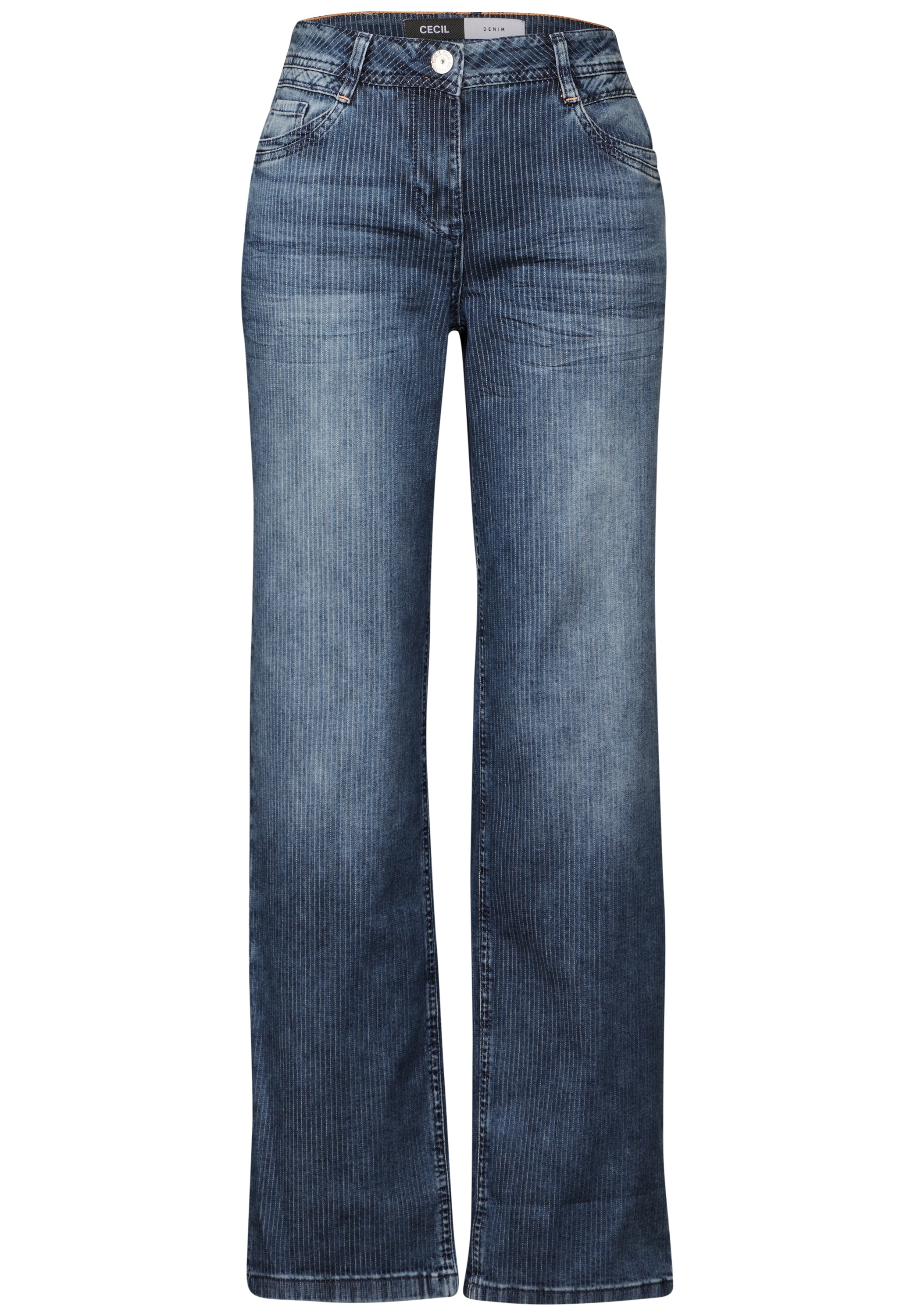 Cecil Straight-Jeans, High Waist