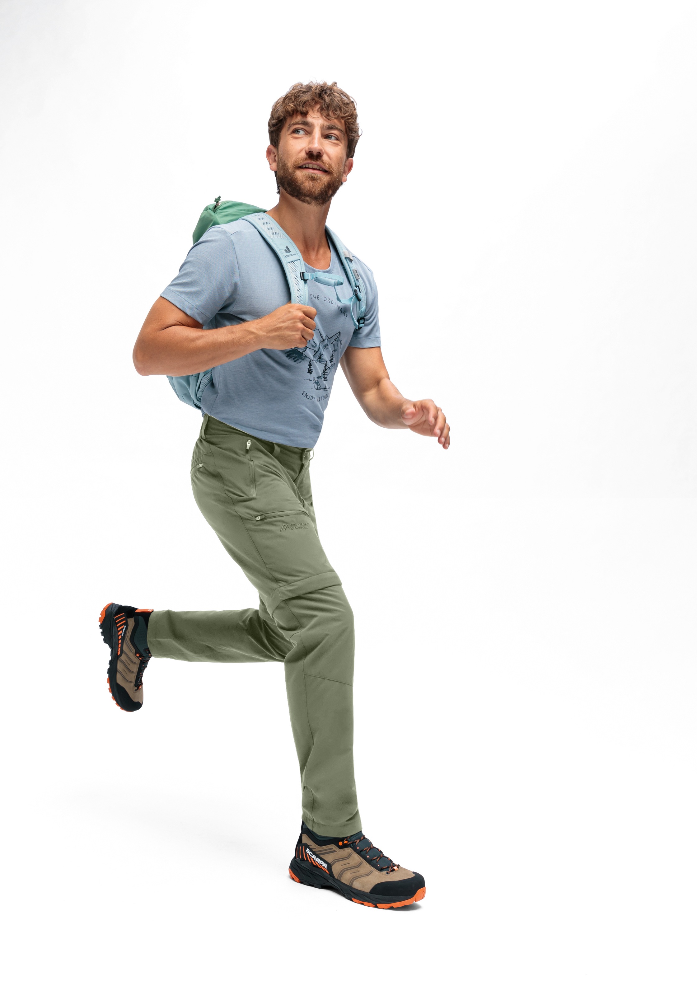 Maier Sports Outdoorhose »Tajo Zip Loop«, Herren Wanderhose, Zip-Off Funktionshose, 4 Taschen, Regular Fit