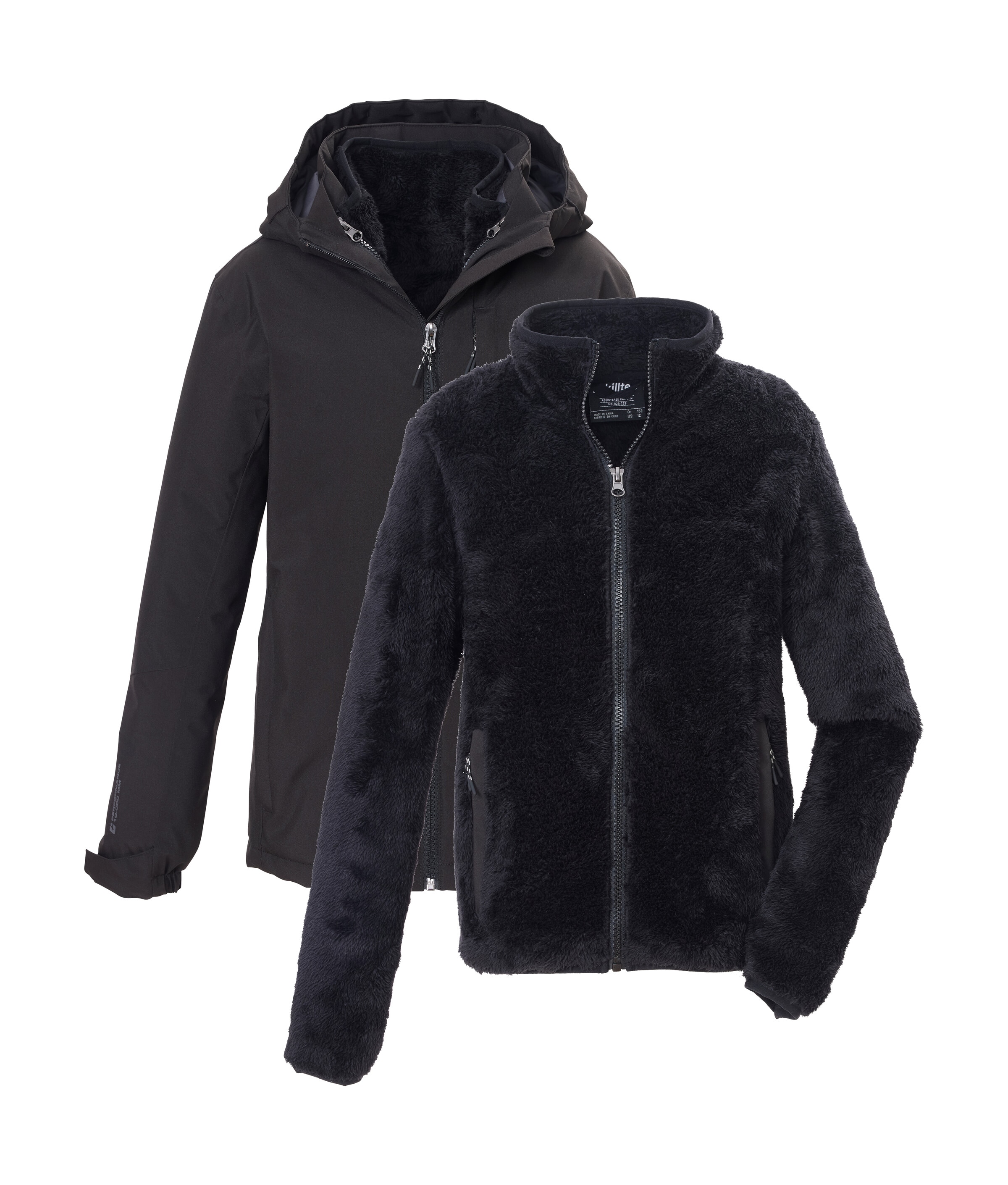 Killtec 3-in-1-Funktionsjacke "KOW 180 BYS JCKT" 3 in 1 Kinderjacke, wasserdicht, Fleece-Innenjacke, Teflon EcoElite™