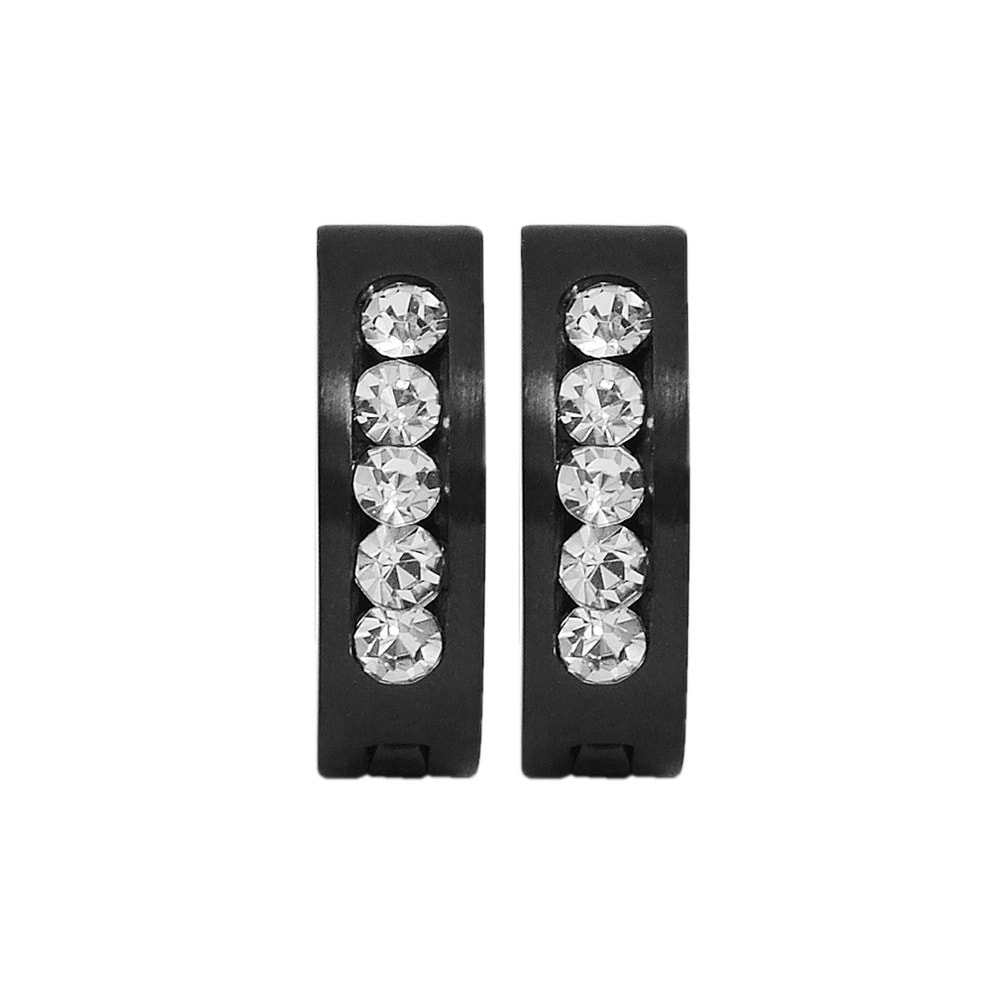 Adelia´s Klappcreolen "Damen Ohrringe – Klappcreole aus Edelstahl mit Stras günstig online kaufen