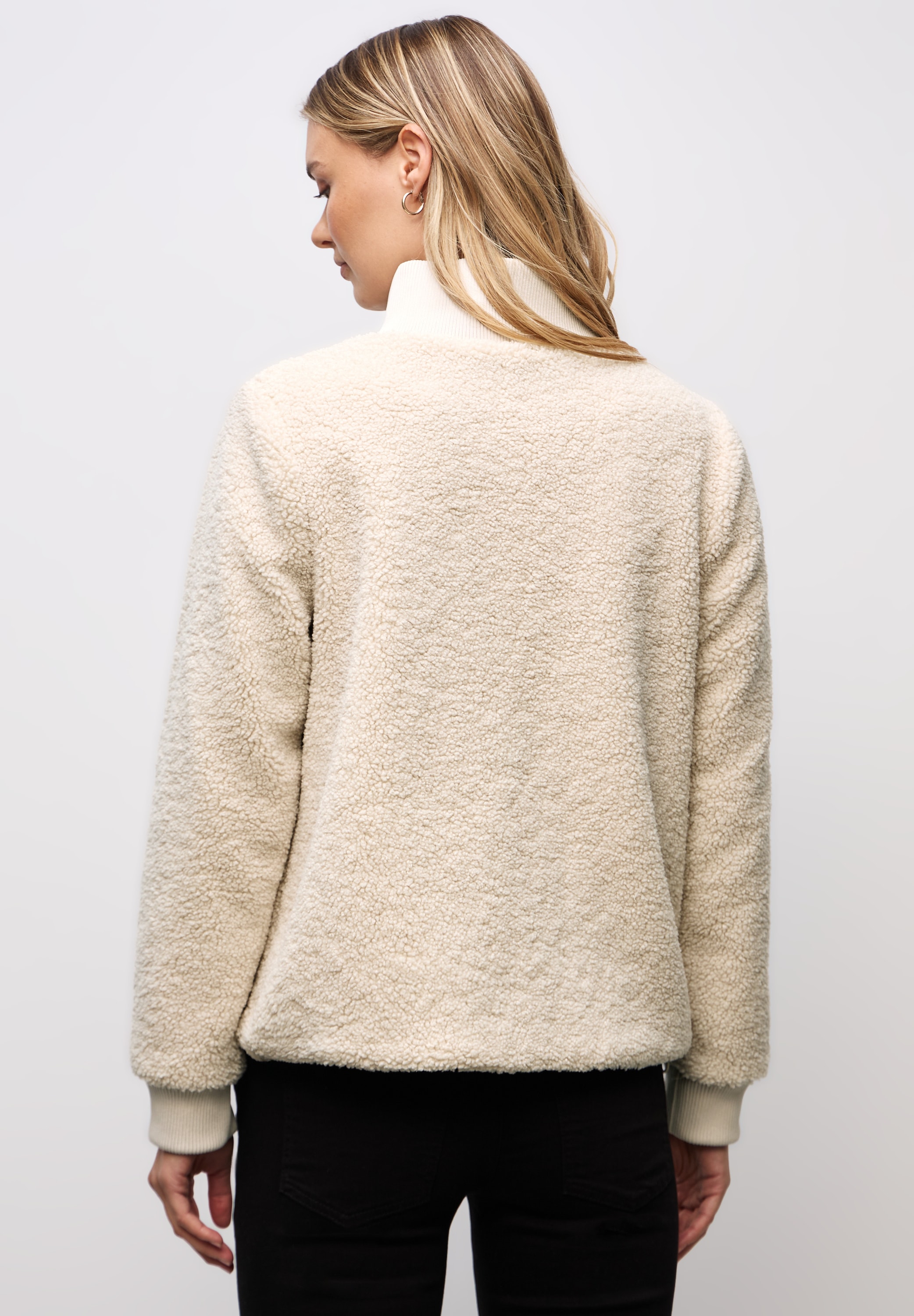 STREET ONE Fellimitatjacke ohne Kapuze