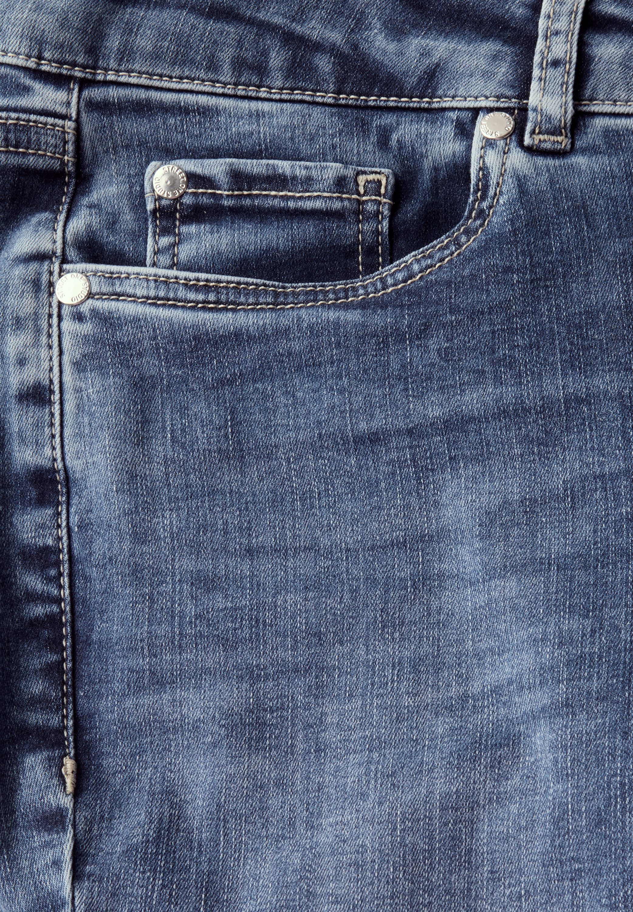 STREET ONE STUDIO Slim-fit-Jeans, Middle Waist