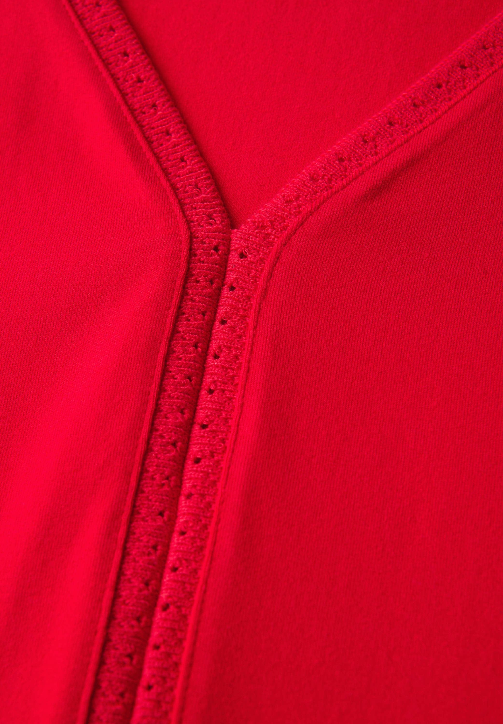 STREET ONE Shirttop, mit Häkel Details