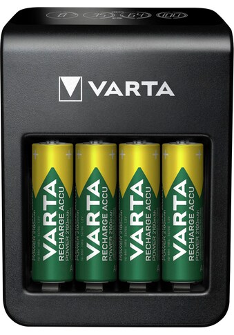 VARTA Batterie-Ladegerät »VARTA LCD Plug Charger+ 4x AA Accus«, 2400 mA, (Set, 5 St.) kaufen