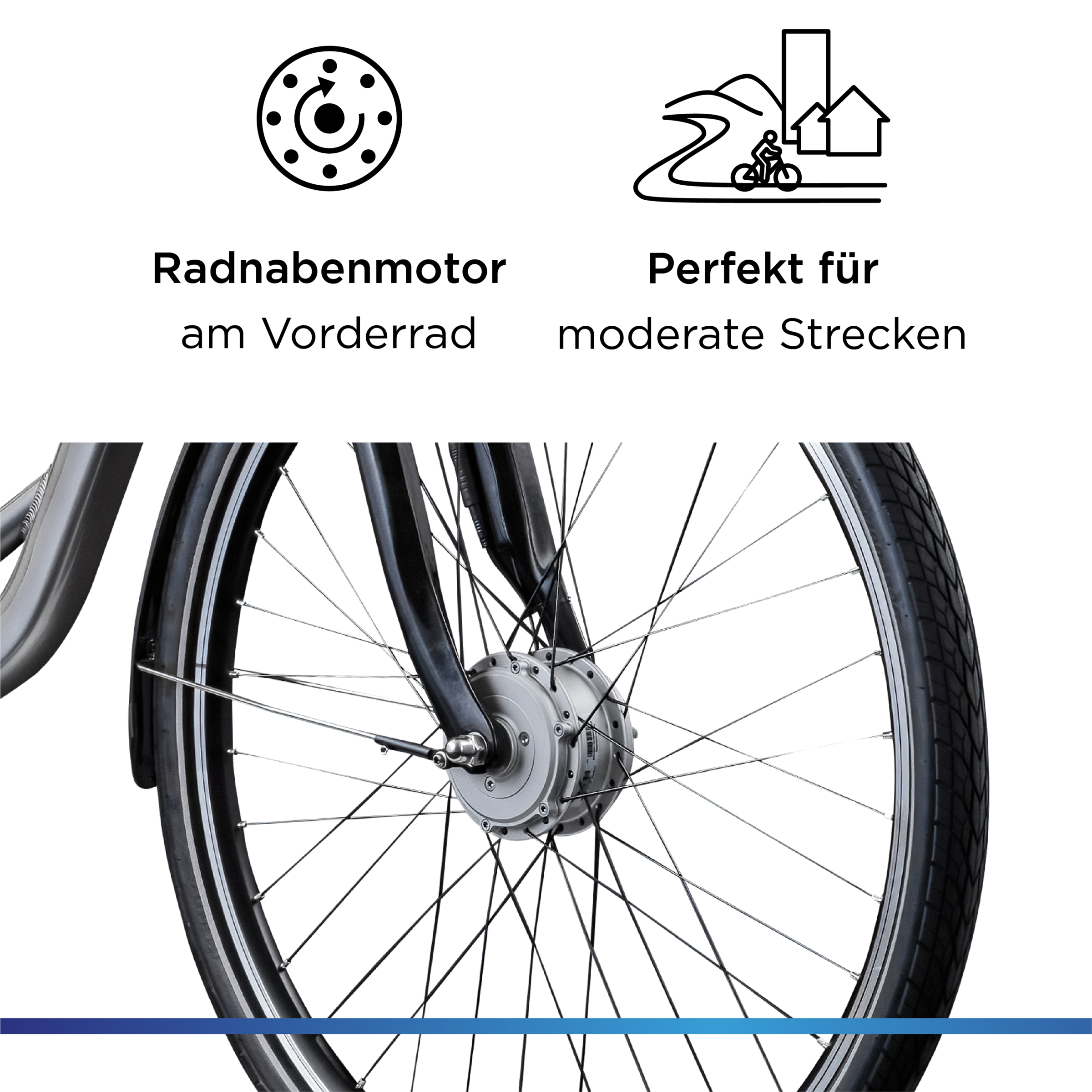 Zündapp »Z502« 7 Gang Nabenschaltung Frontmotor 250 W Pedelec, Elektrofahrrad für Damen und Herren