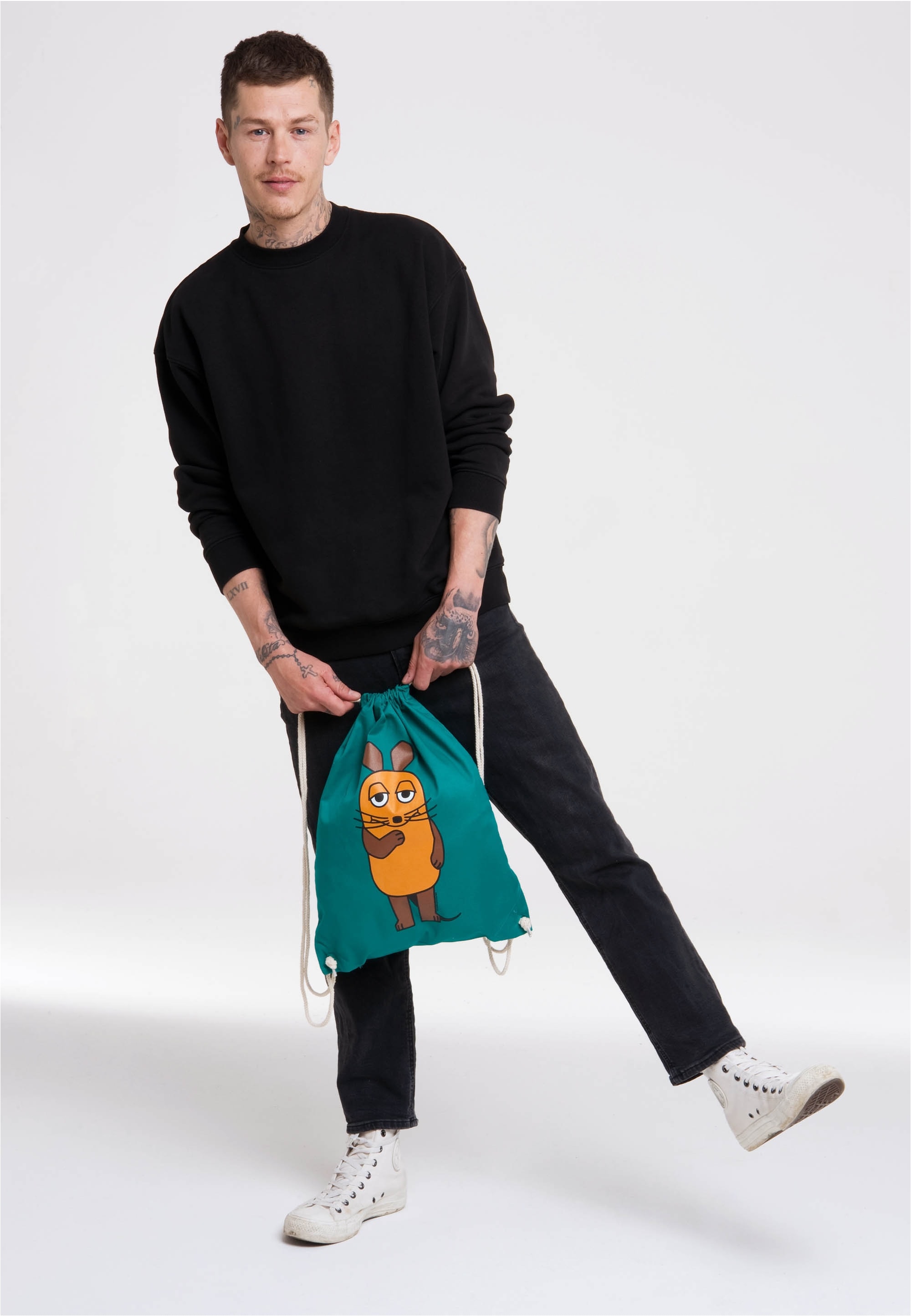 LOGOSHIRT Kulturbeutel "Turnbeutel Die Maus" mit schönem Printmotiv