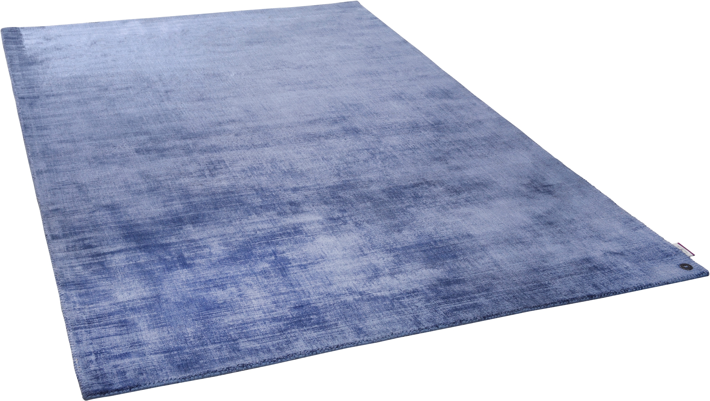 TOM TAILOR HOME Teppich »Shine uni«, rechteckig, 8 mm Höhe, Handweb Teppich, 100% Viskose, handgewebt, mit elegantem Schimmer