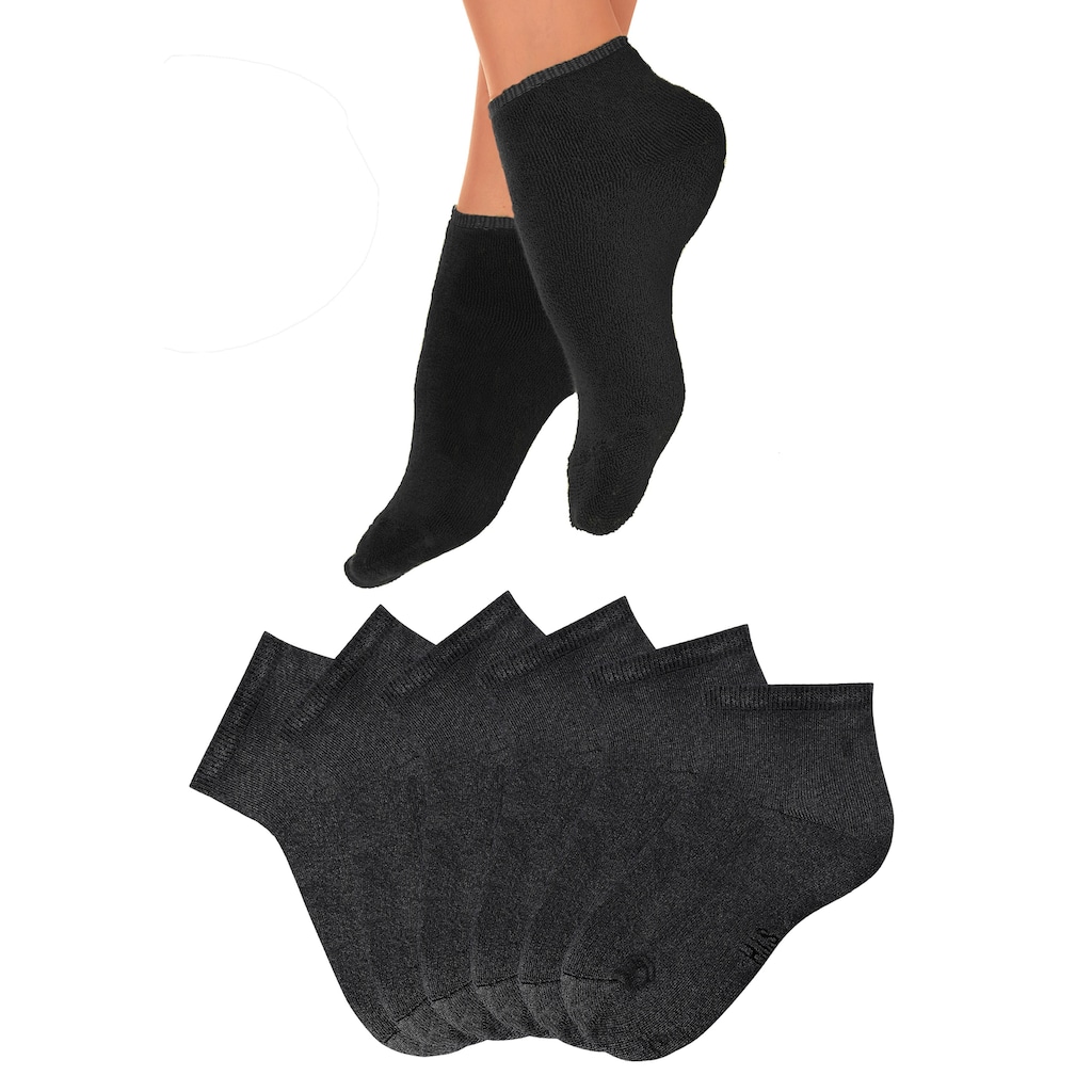 H.I.S Kurzsocken, (Set, 6 Paar), mit kuscheligem Innenfrottee