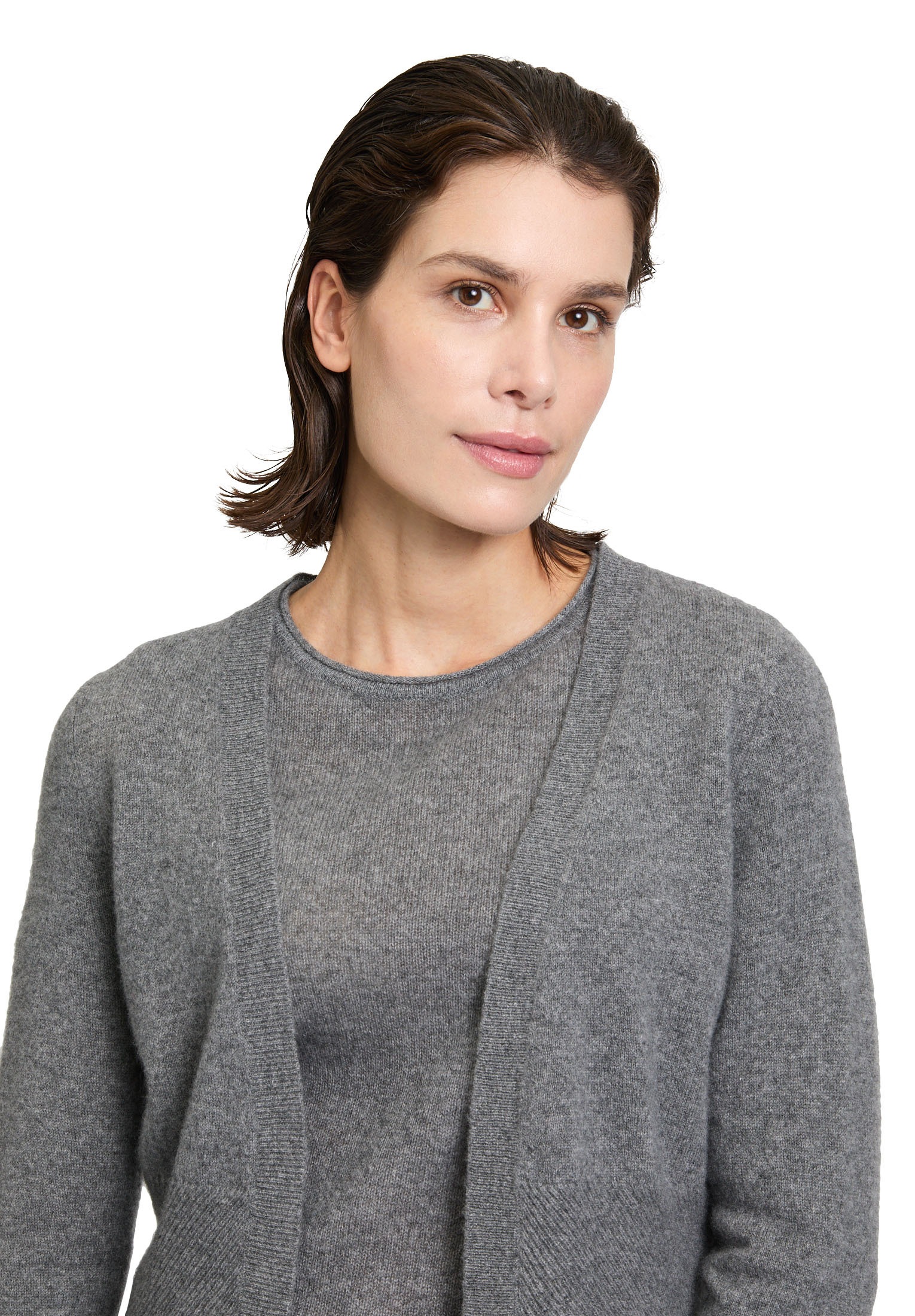 Betty Barclay Strickjacke »Betty Barclay Damen Kaschmir-Strickjacke mit Rippbündchen«, Strick