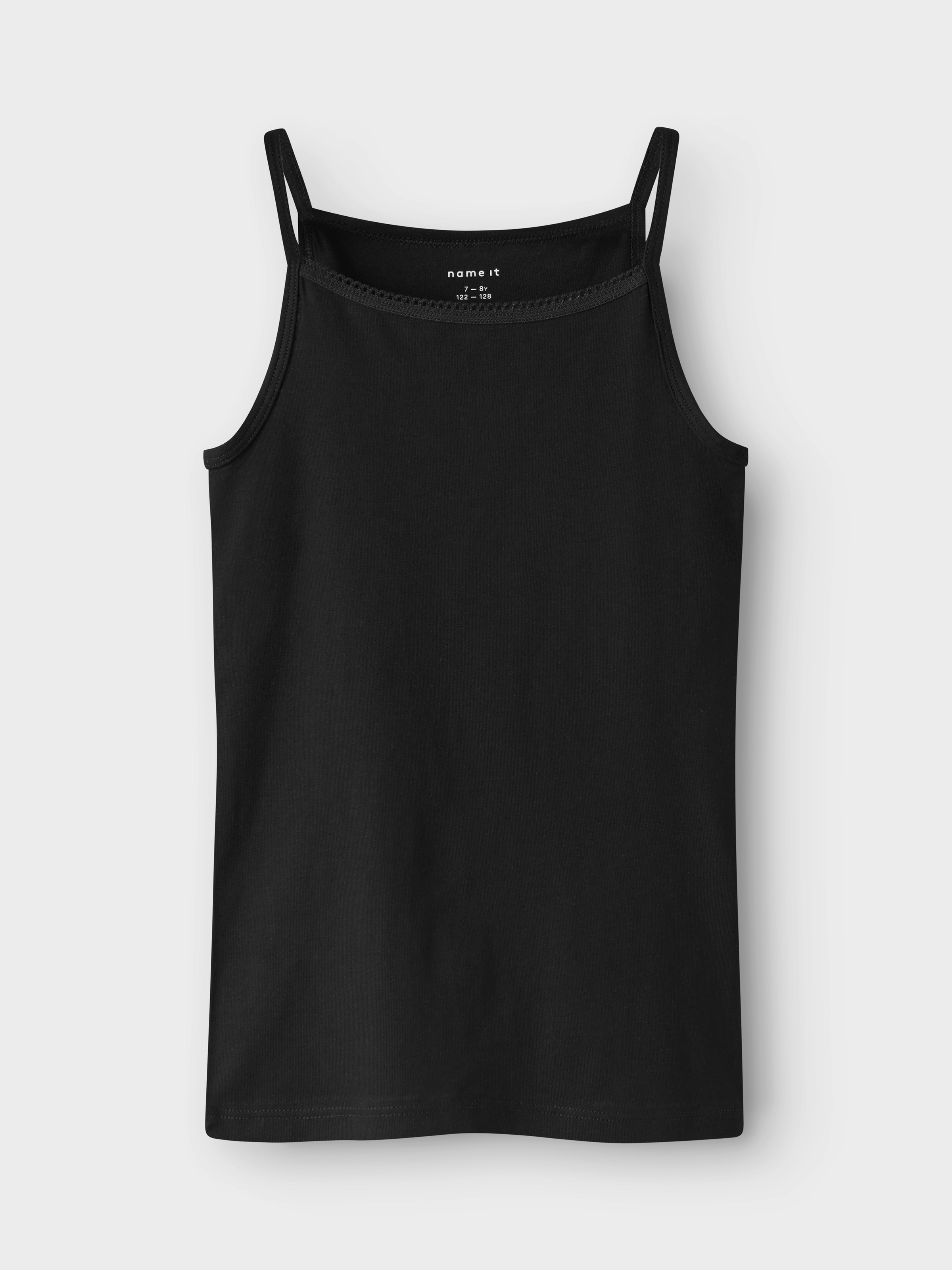 Name It Unterhemd »NKFSTRAP TOP 4P BLACK WHITE SOLID NOOS«, (Packung, 4 St.)