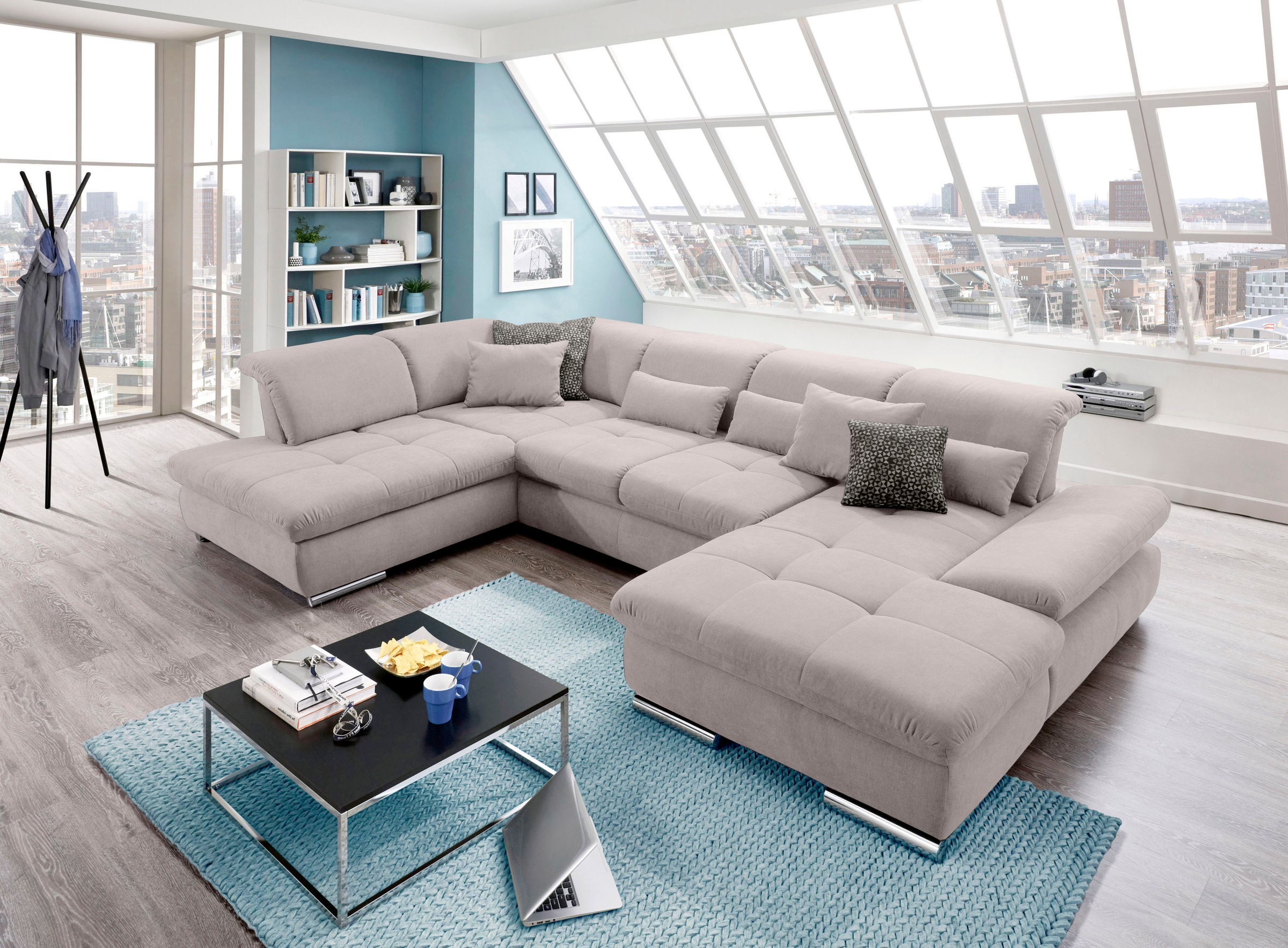 set one by Musterring Wohnlandschaft "SO 4100 komfortable Federkernunterfed günstig online kaufen