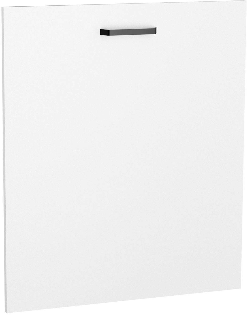 Vorsatztür KOCHSTATION, B:60cm H:70cm T:1,6cmweiß matt, Vorsatztüren, "Paula", für vollintegrierten Geschirrspüler 60 cm