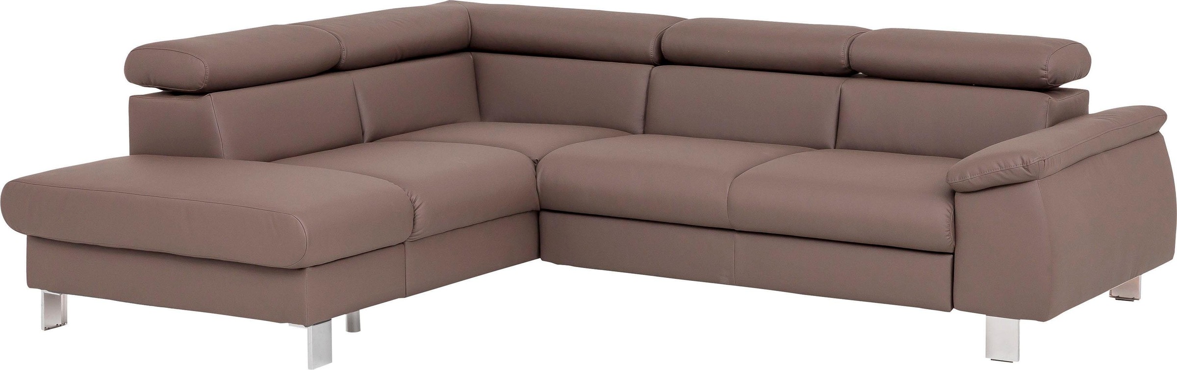 Thumbnail - COTTA Ecksofa "Komaris L-Form mit Kopfteilverstellung", wahlweise mit Bettfunktion, Bettkasten & Beleuchtung