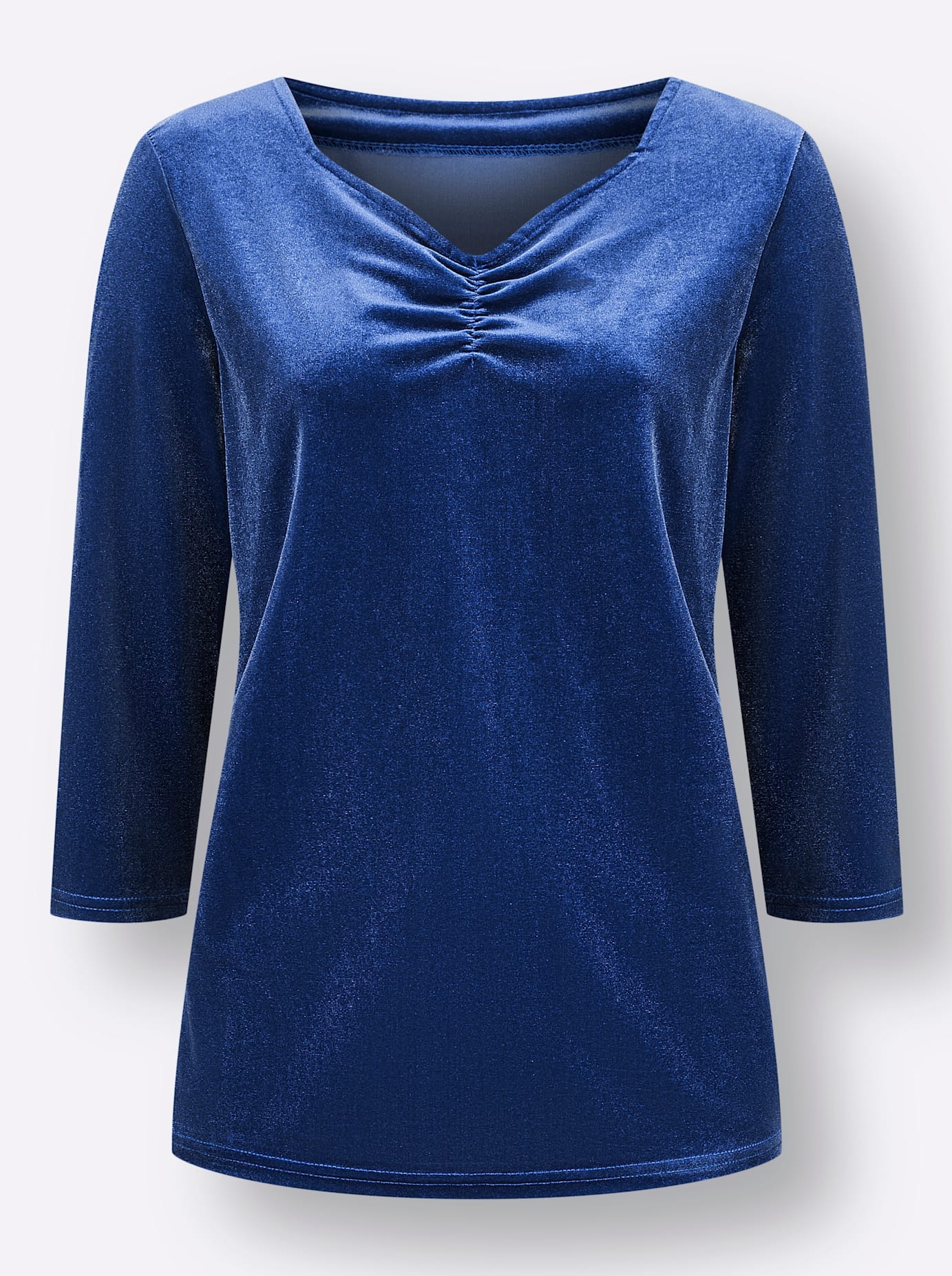 Classic Basics 3/4-Arm-Shirt »Samtshirt«, (1 tlg.)